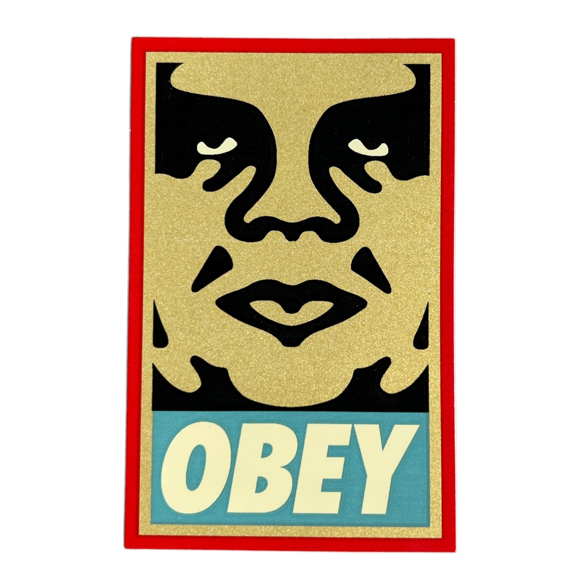 Obey Icons Andre the Giant Face Gold Version 2 Sticker