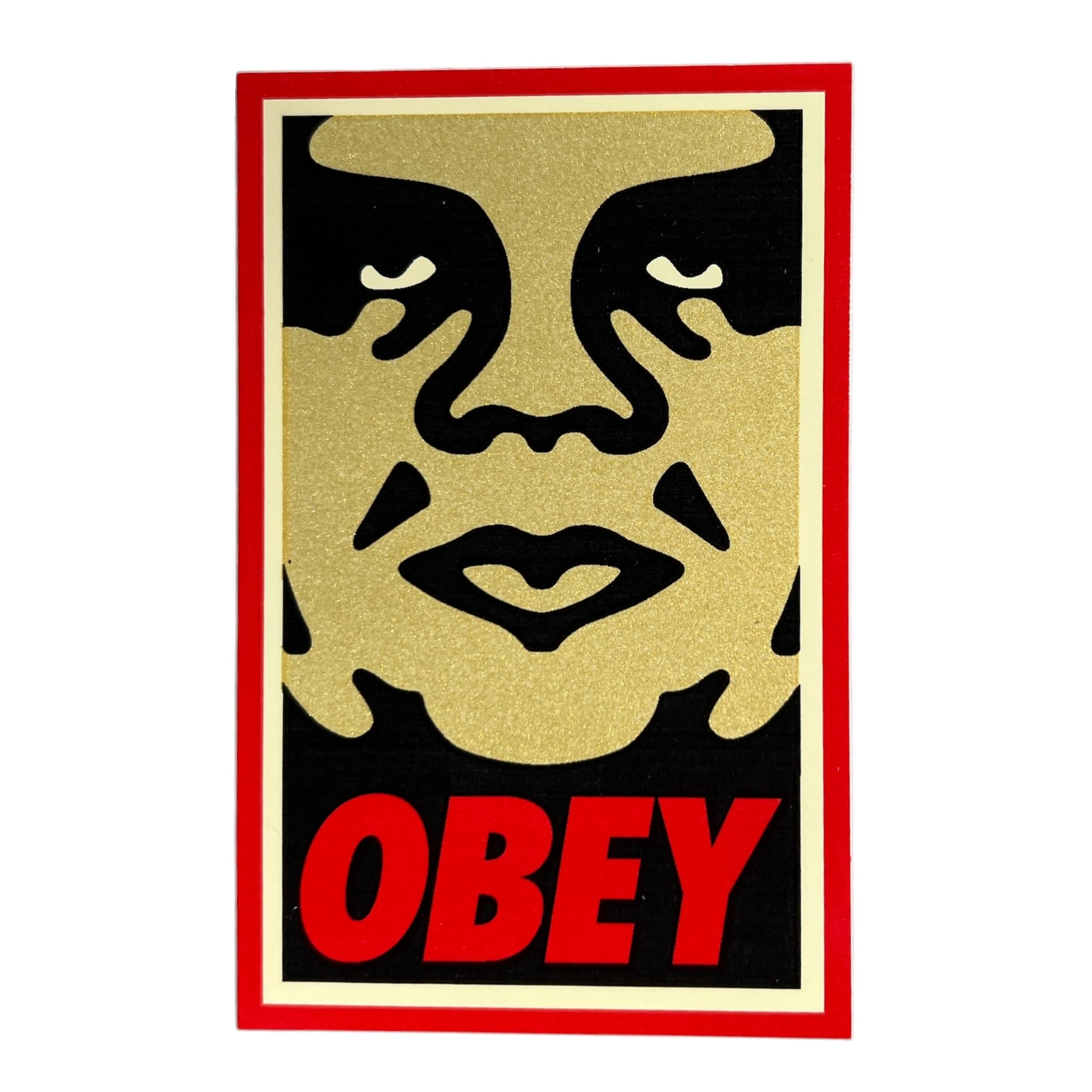 Obey Icons Andre the Giant Face Gold Version 3 Sticker