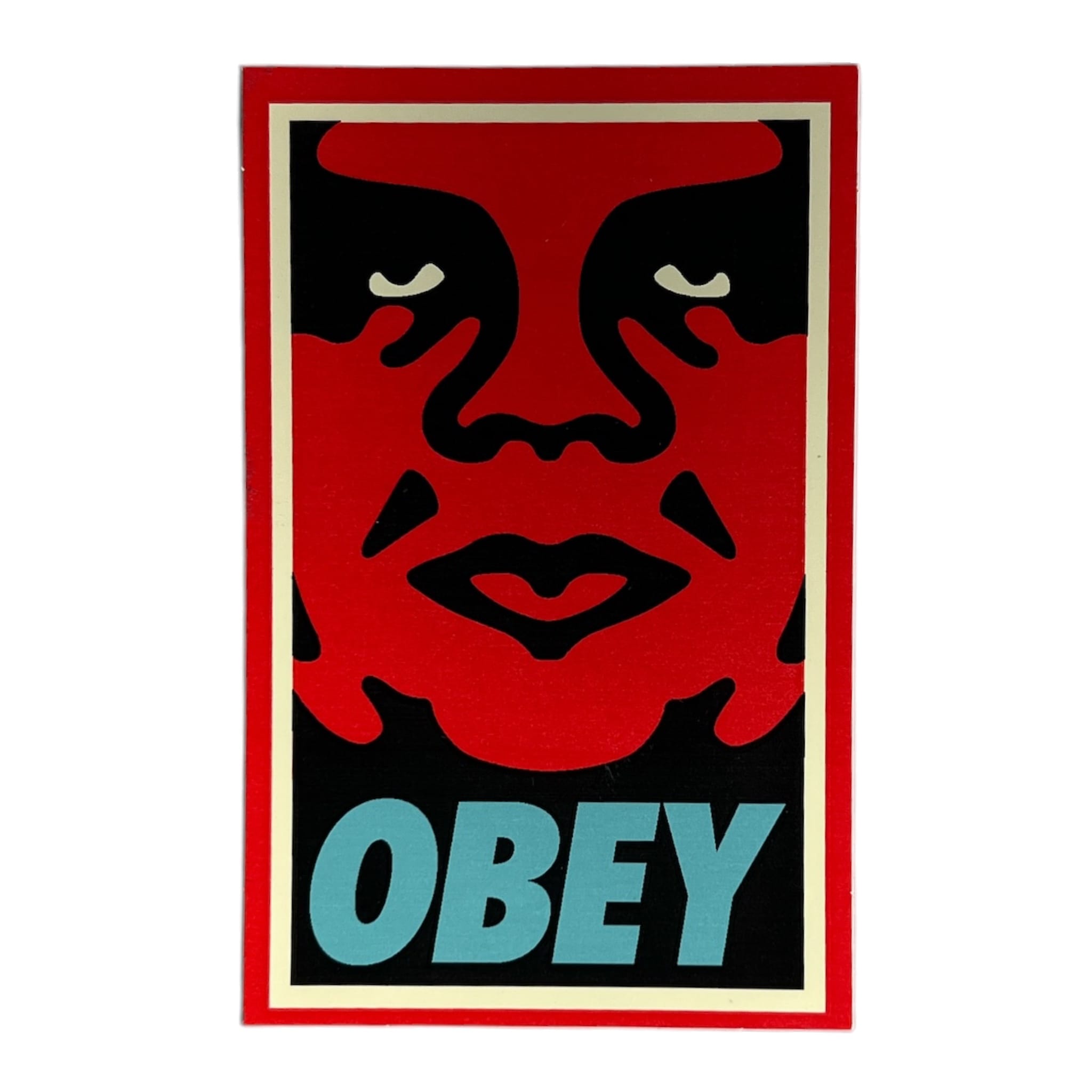 Obey Icons Andre the Giant Face Red Version 1 Sticker