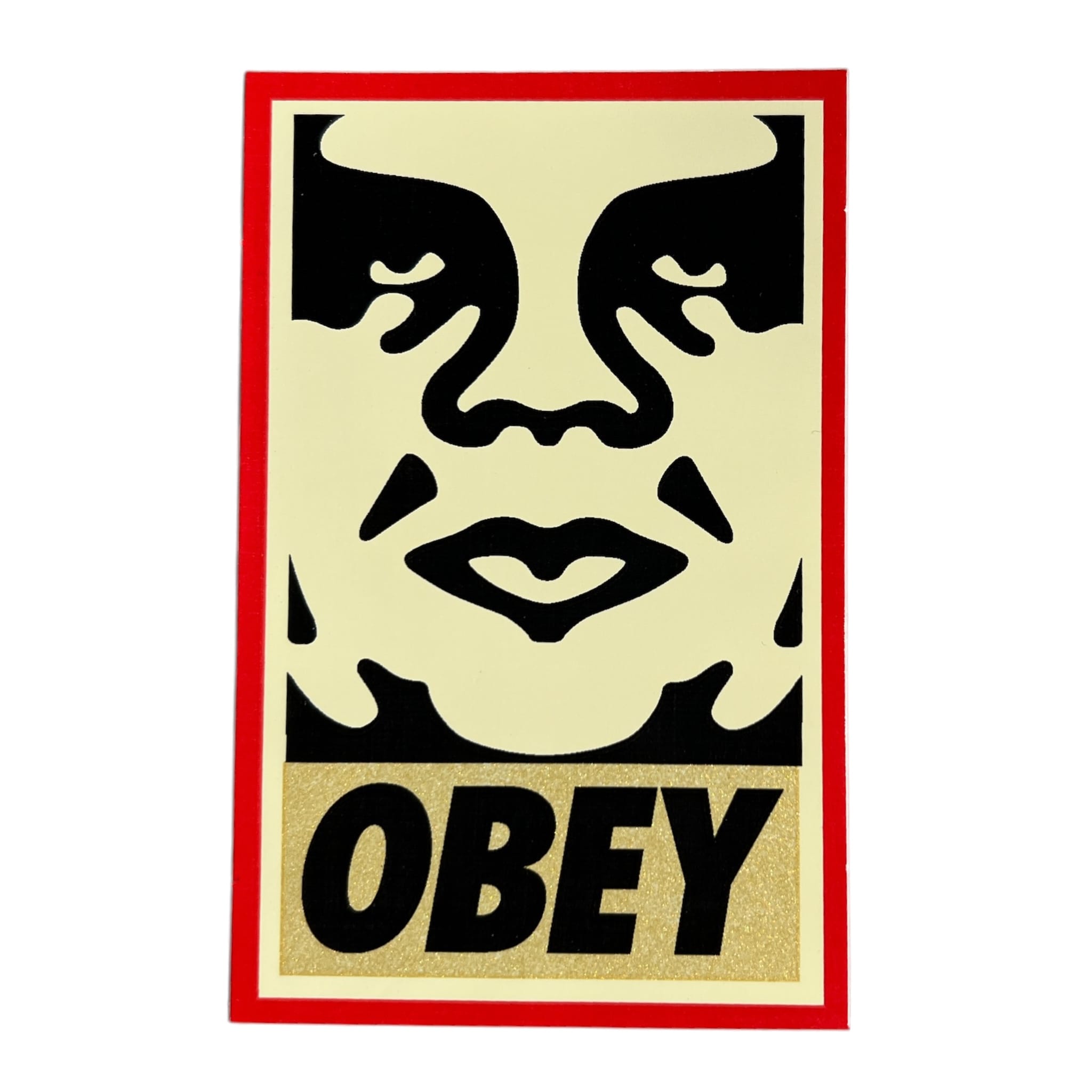 Obey Icons Andre the Giant Face Yellow Version 2 Sticker