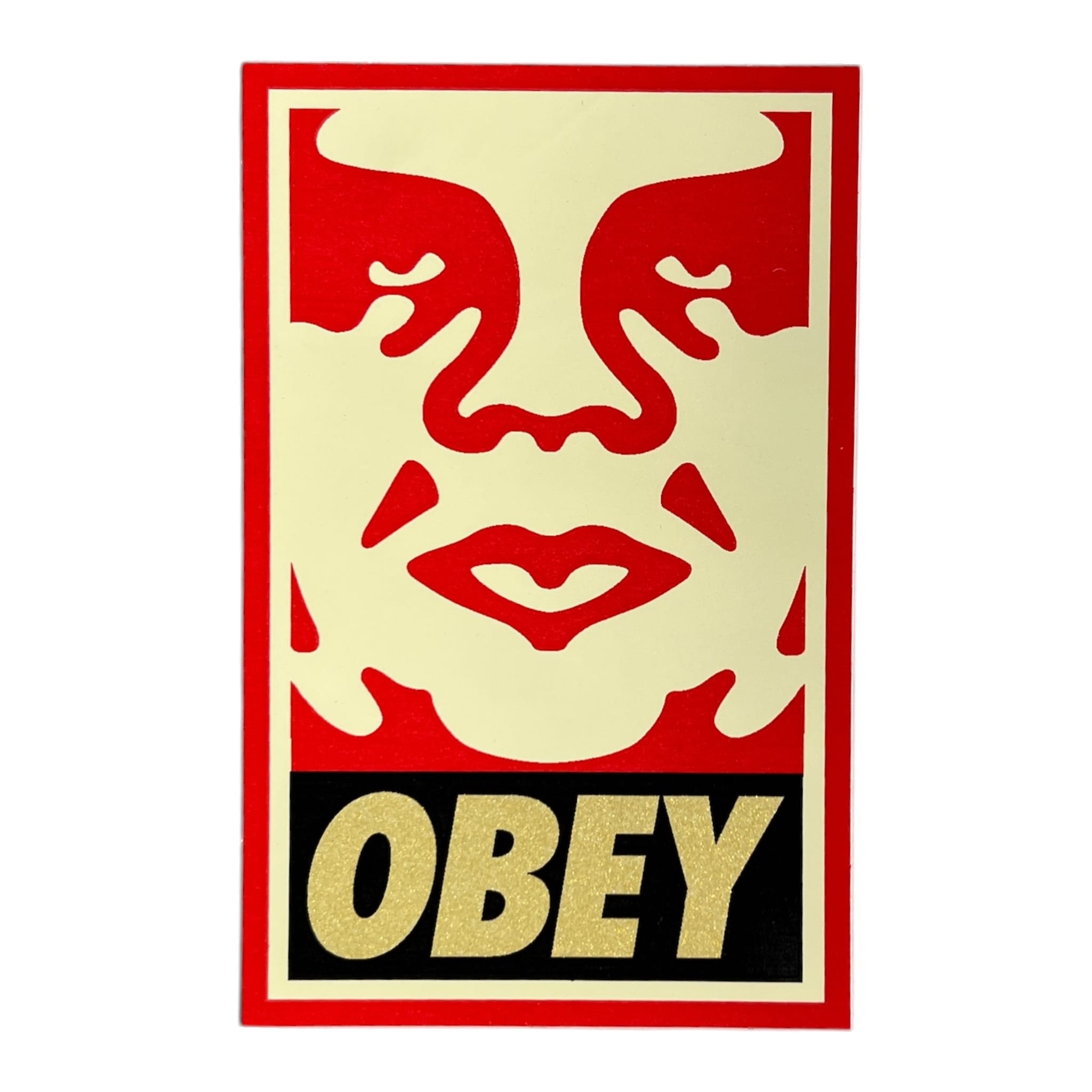 Obey Icons Andre the Giant Face Yellow Version 7 Sticker