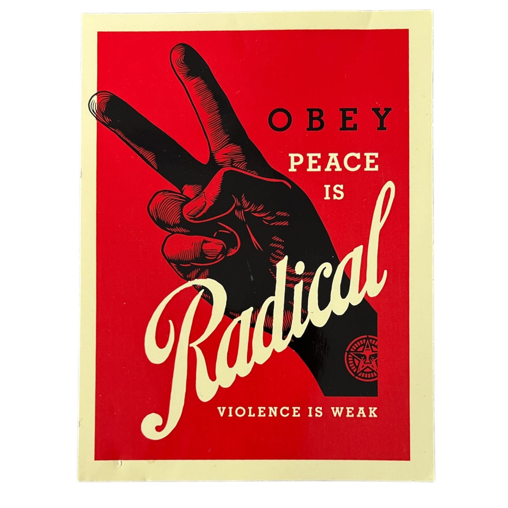 Obey Peace Is Radical Sticker