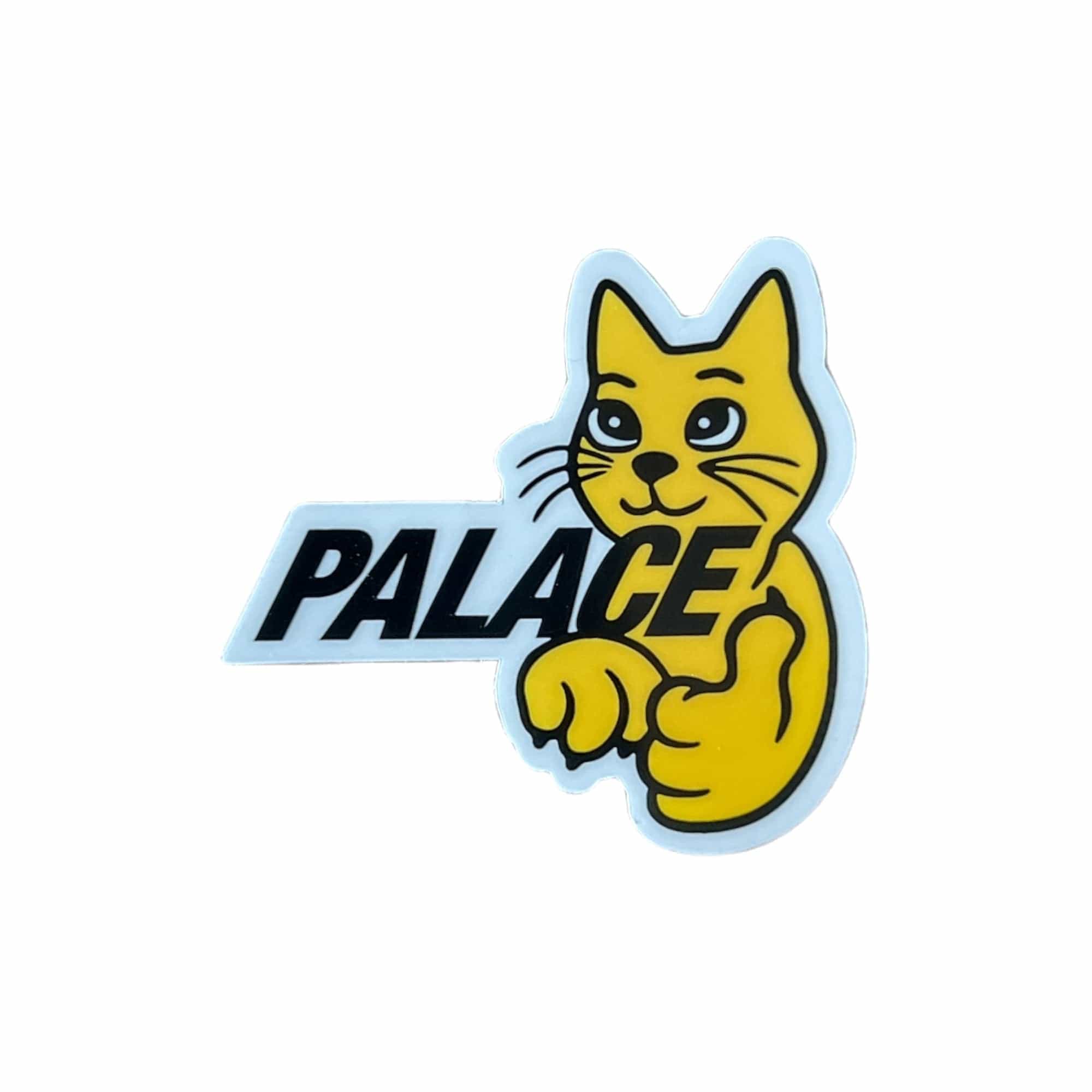 Palace Skateboards Thumbs Up Sticker from the sticker pack released in the Winter of 2024. The sticker measures 2.25"x2".