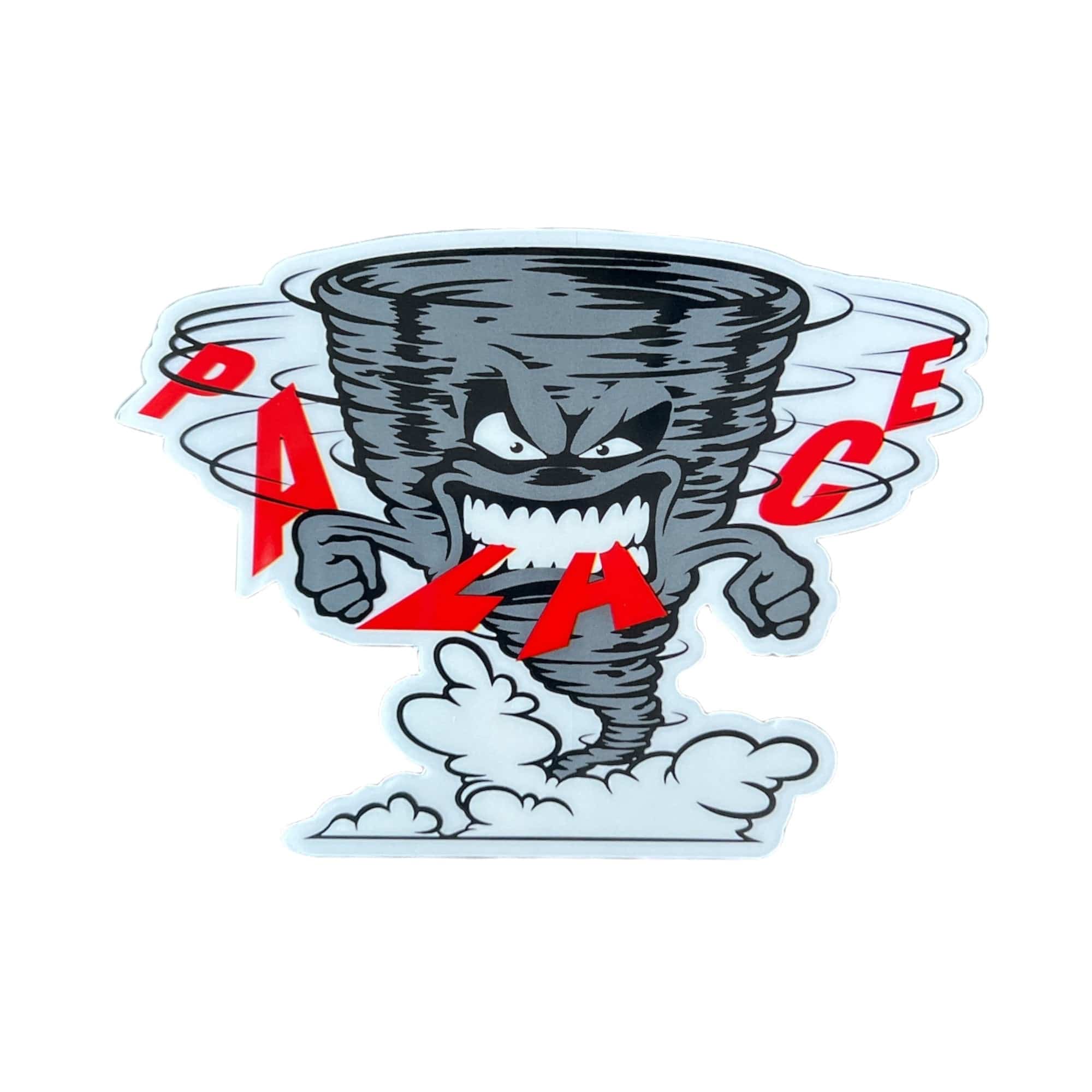 Palace Skateboards Tornado Sticker from the sticker pack released in the Winter of 2024. The sticker measures 4.25"x3".