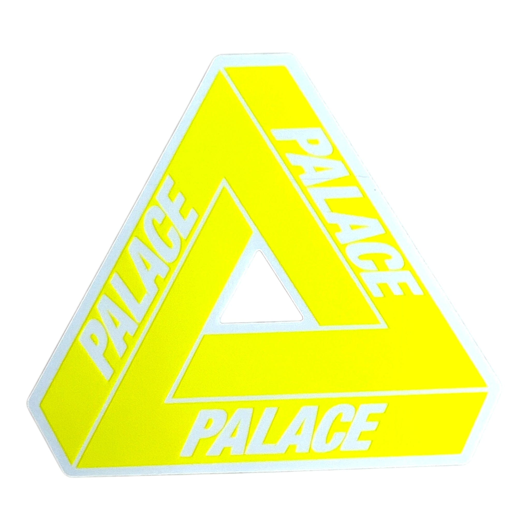 Palace Skateboards Bright Yellow Tri-Ferg Sticker Winter 2025