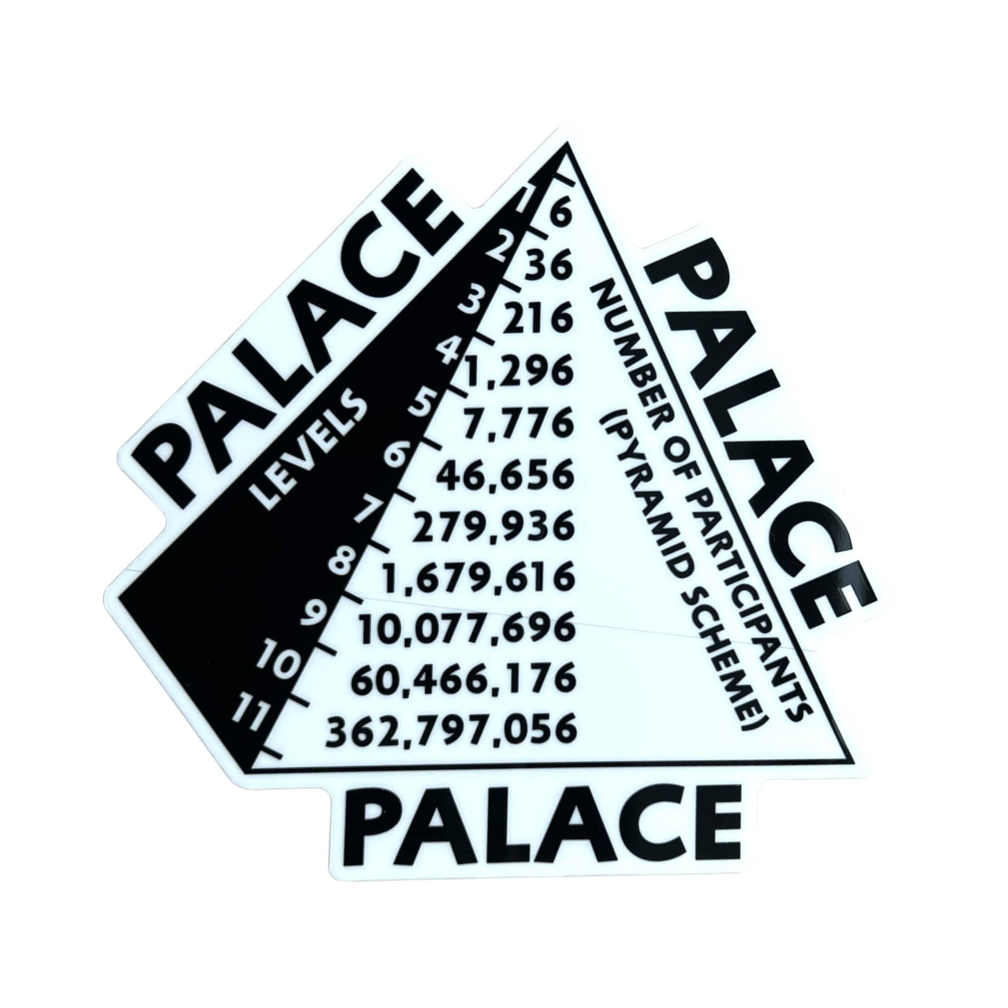 Three Pyramid Palace logos stacked on top of each other with text.