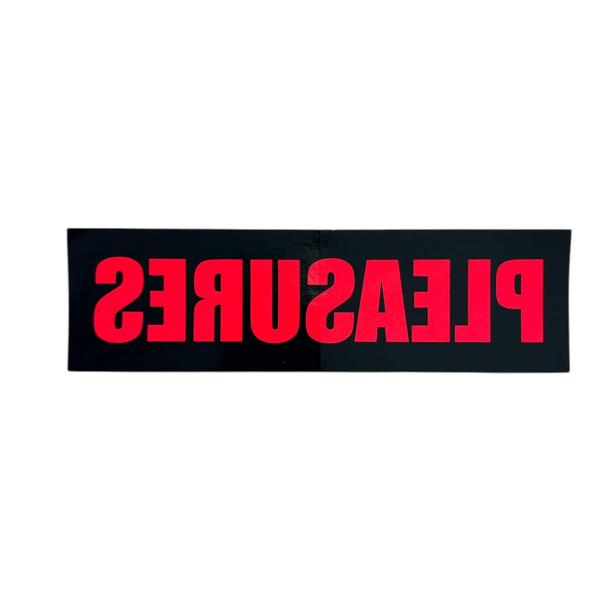 Pleasures Backwards Mirror Sticker Black