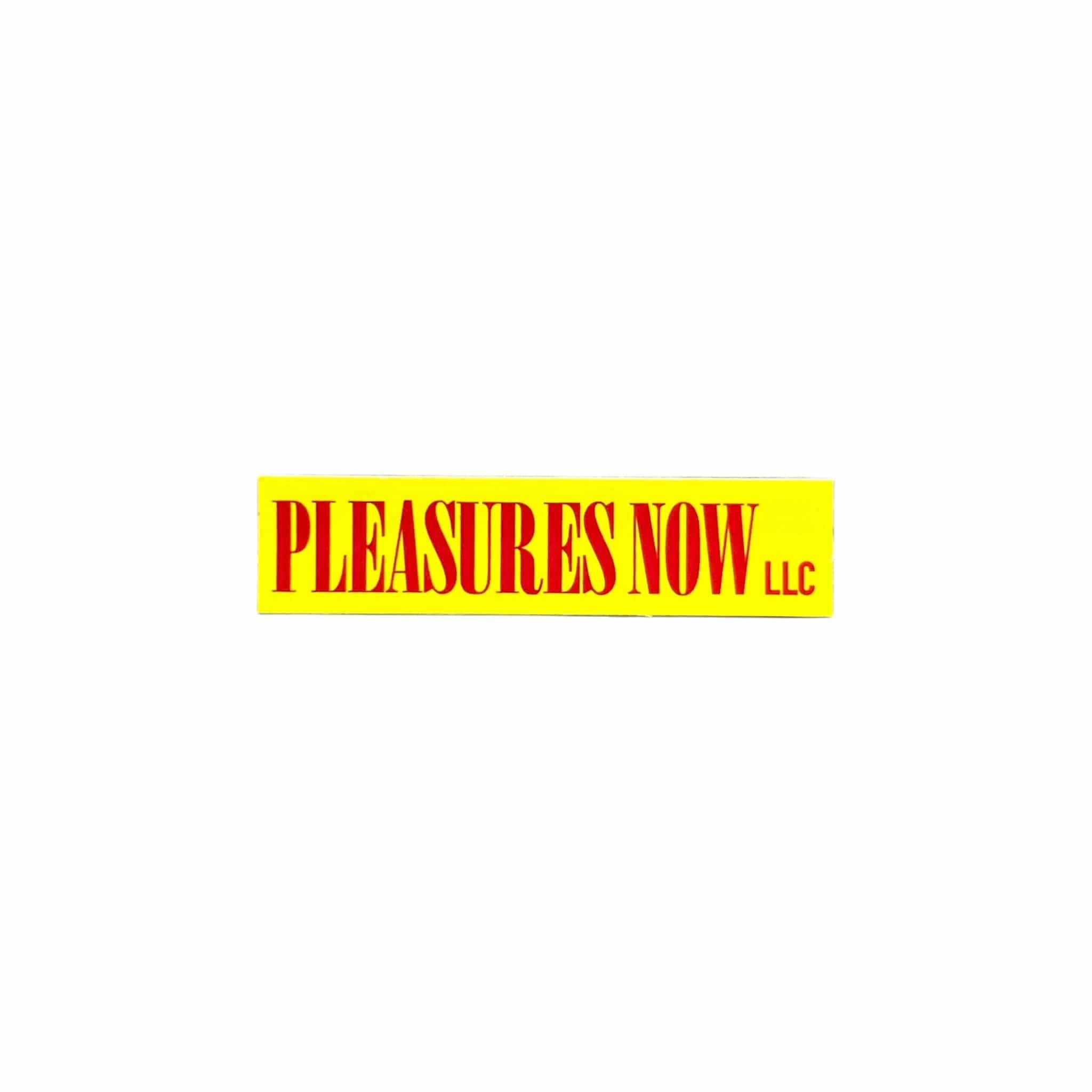 Pleasures Now LLC Mini Sticker Yellow