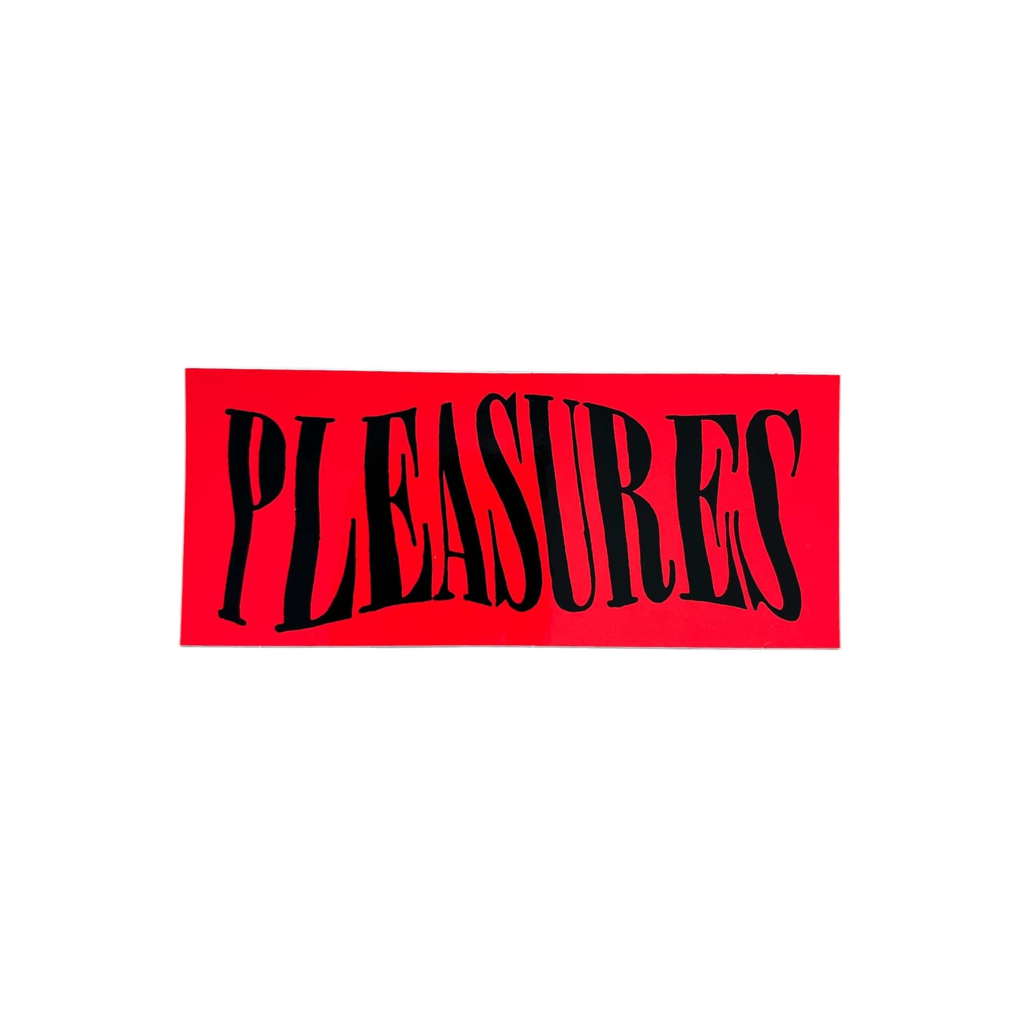 Pleasures Trippy Script Sticker Red
