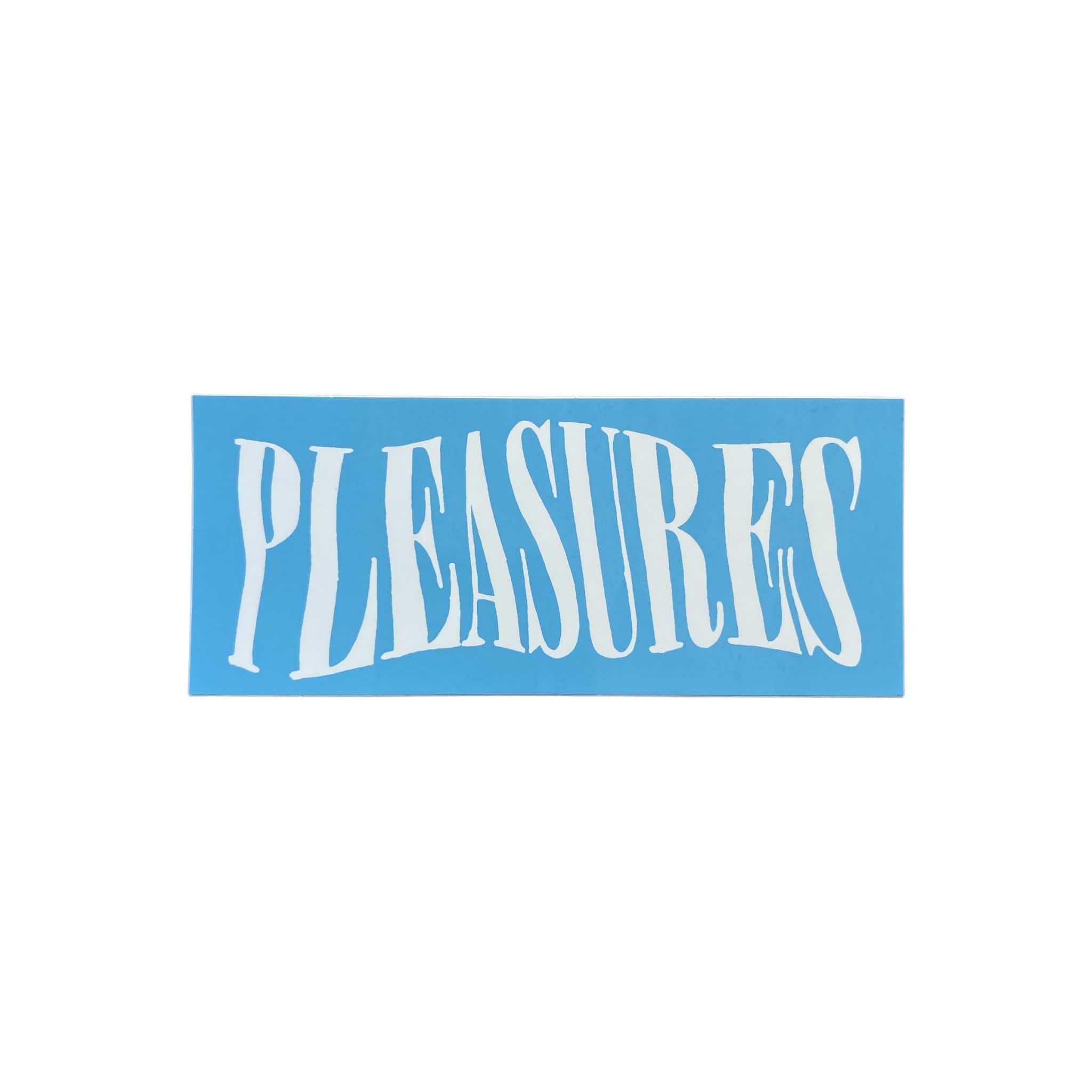 Pleasures Backwards Mirror Sticker Blue