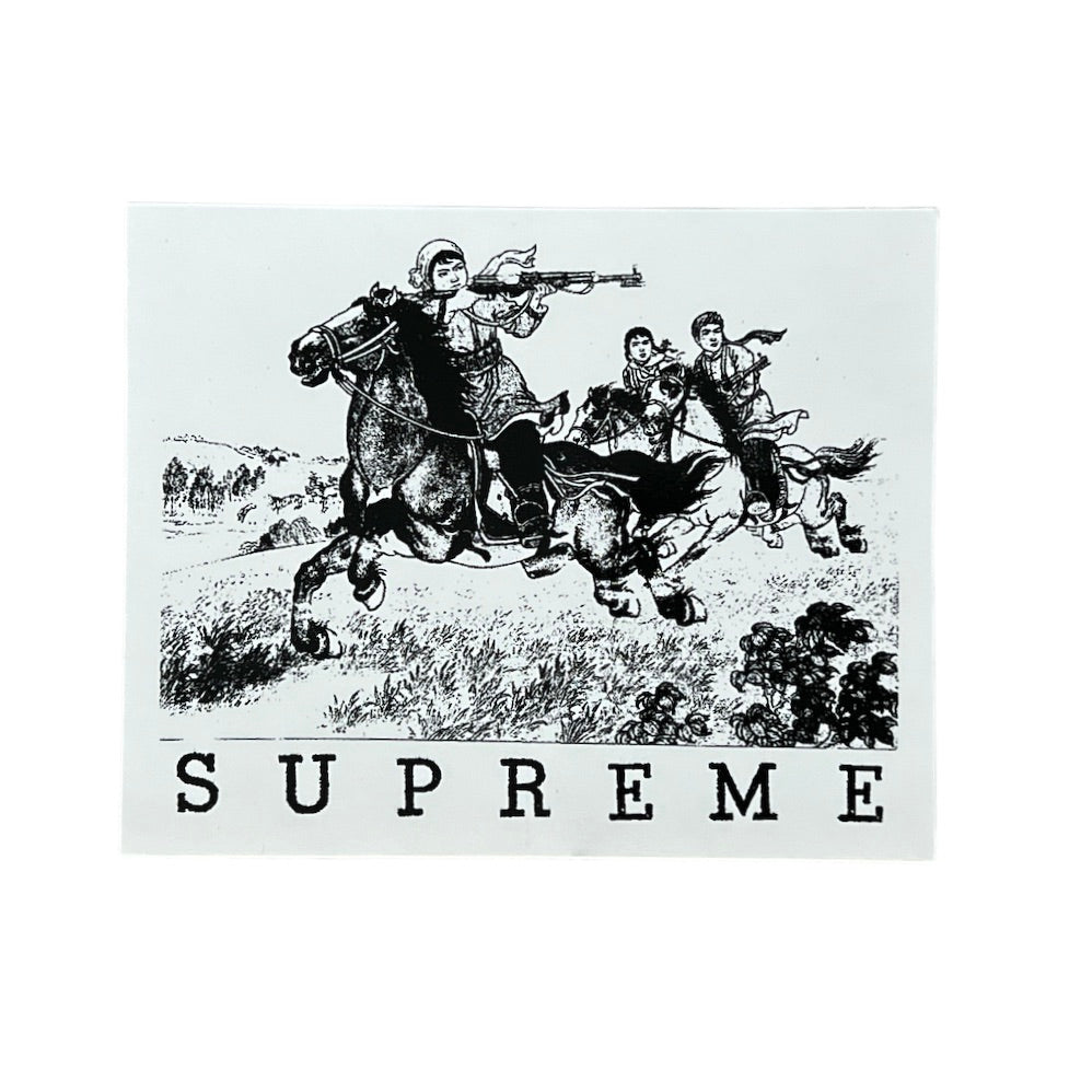 Supreme Riders Sticker White SS19