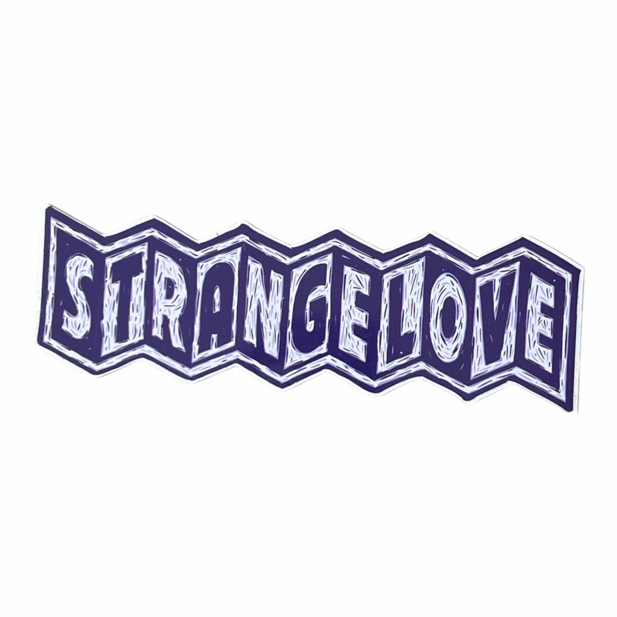 Strangelove Skateboards Ribbon Purple Sticker