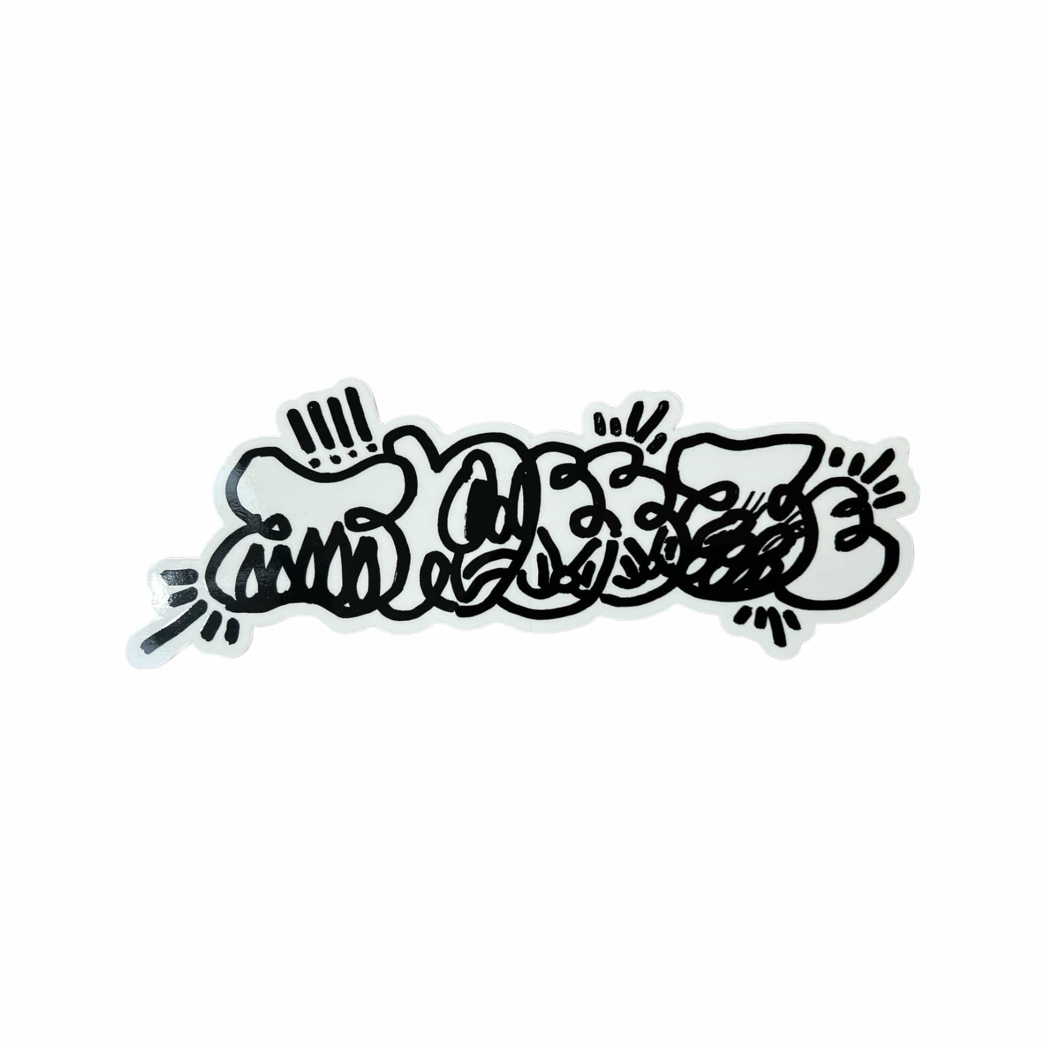 Sneeze Magazine x Slawn Black Sticker