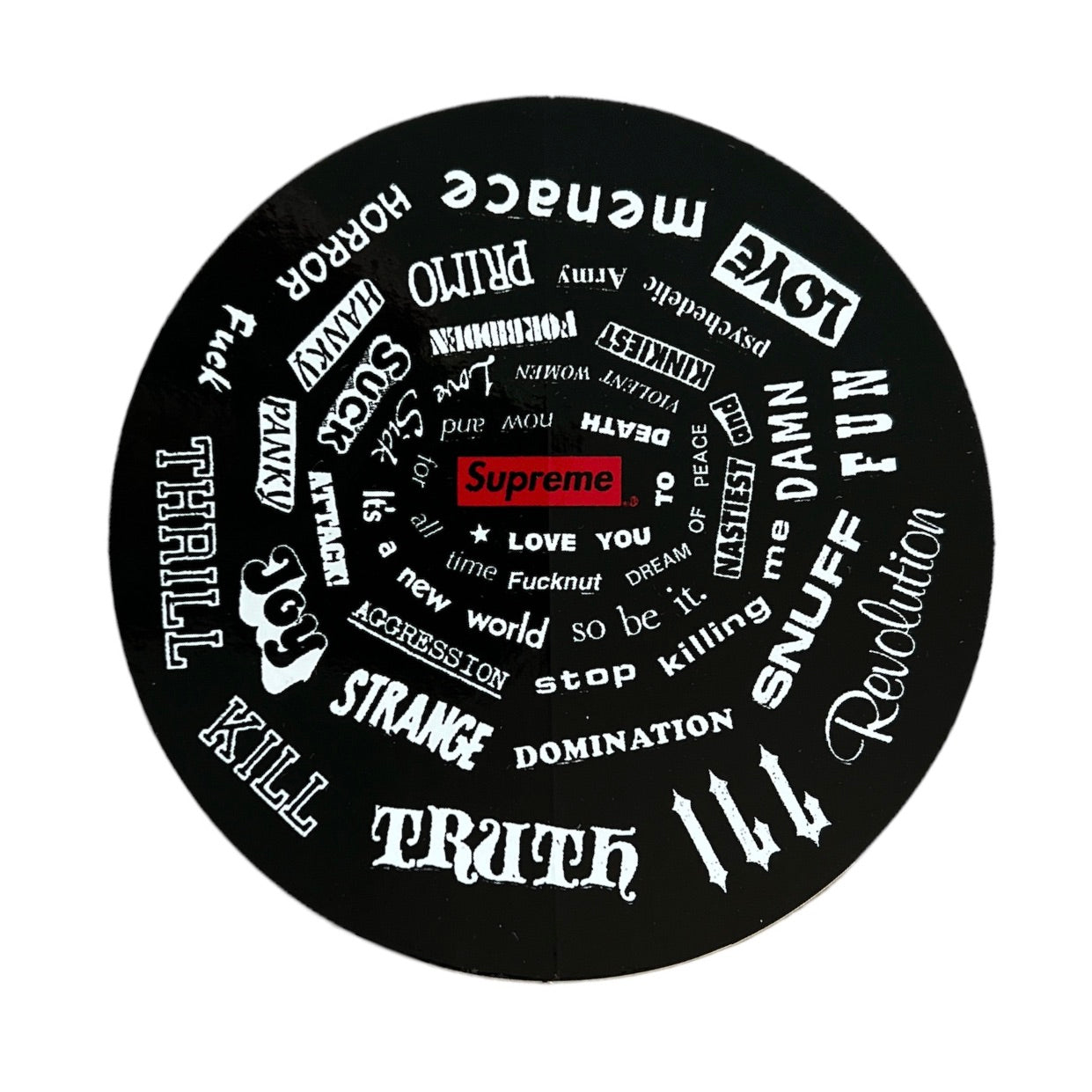 Supreme Spiral Stickers SS21