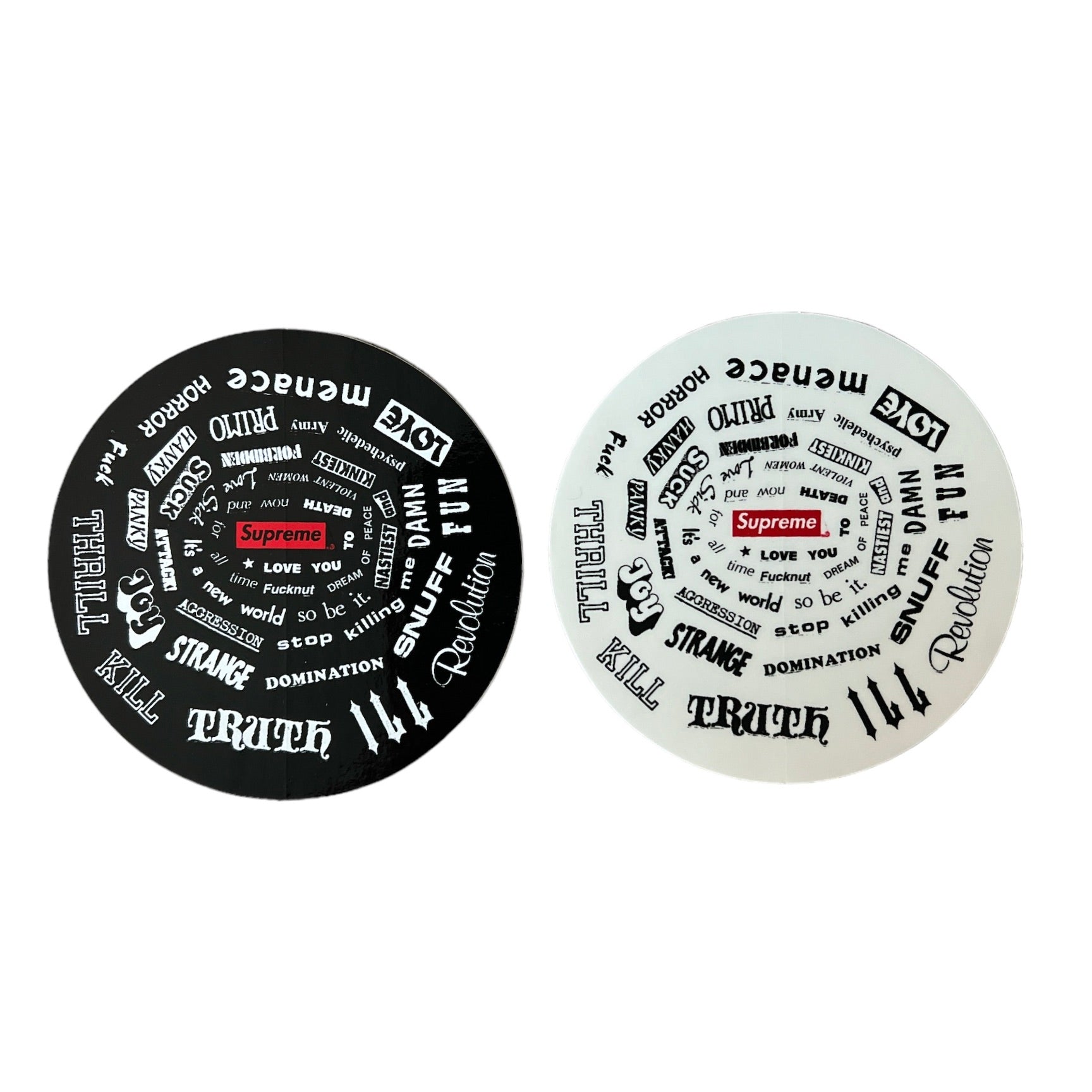 Supreme Spiral Stickers Spring Summer SS21