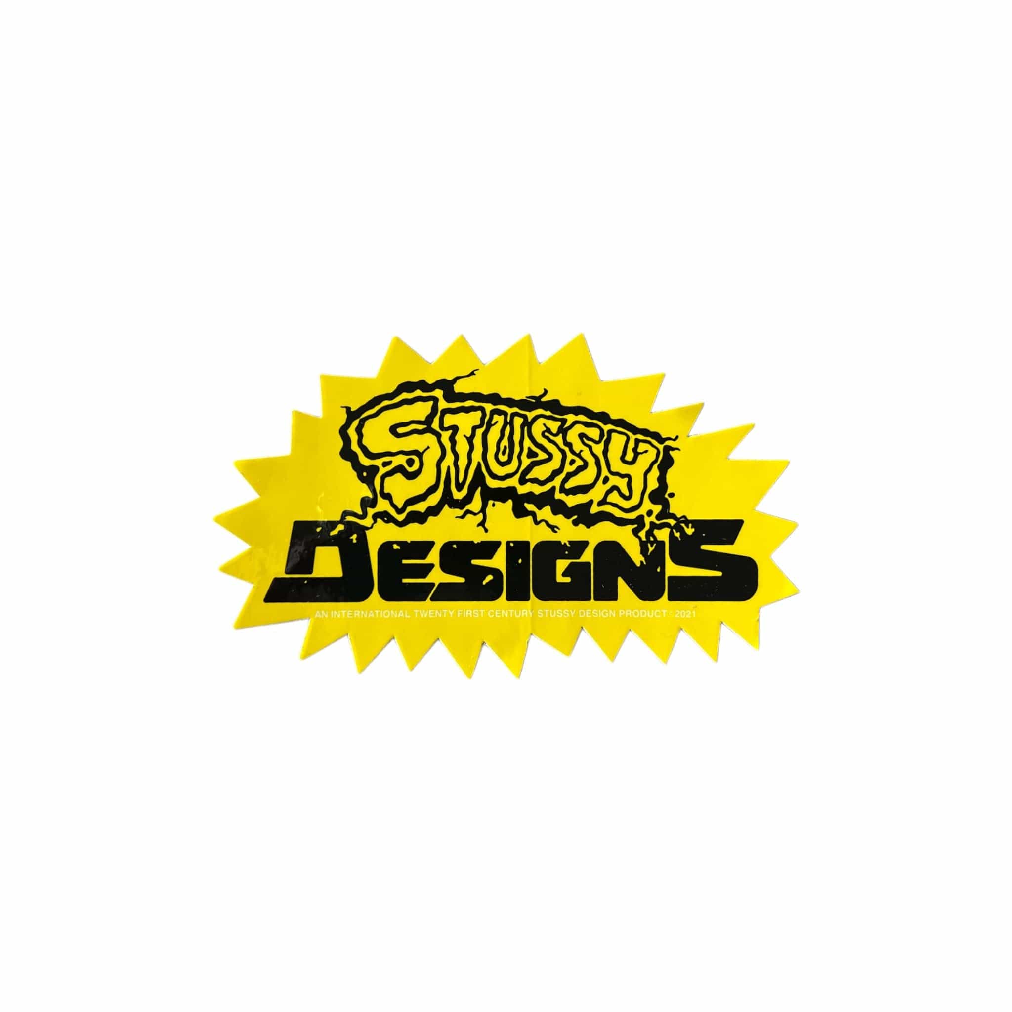 Stussy Designs 21st Century Sticker Yellow