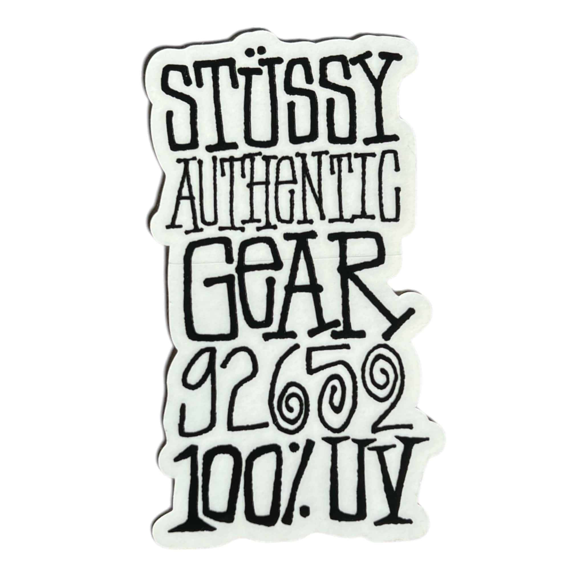 Stussy logo with text on a white background