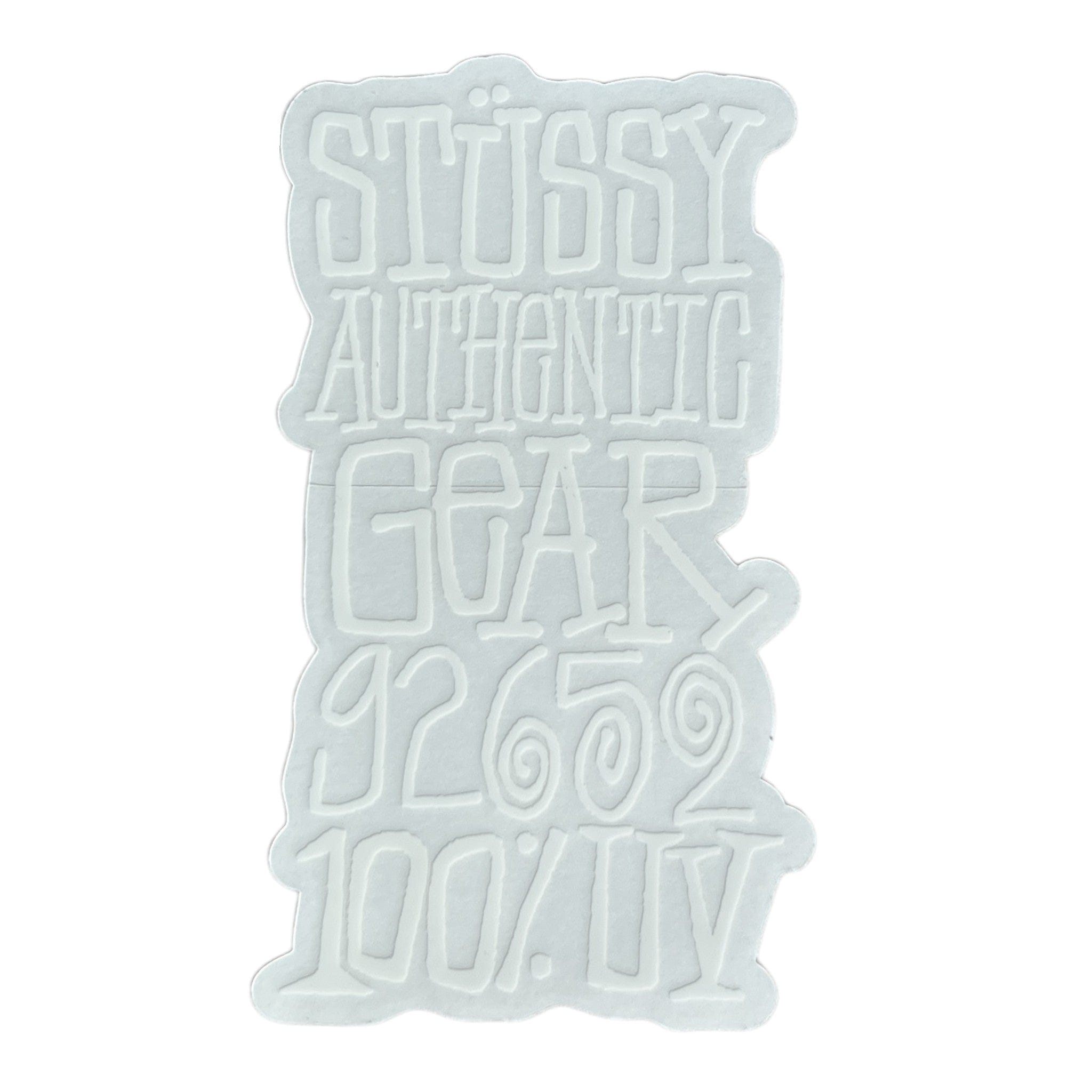 Stussy Authentic Gear 92650 Sticker White