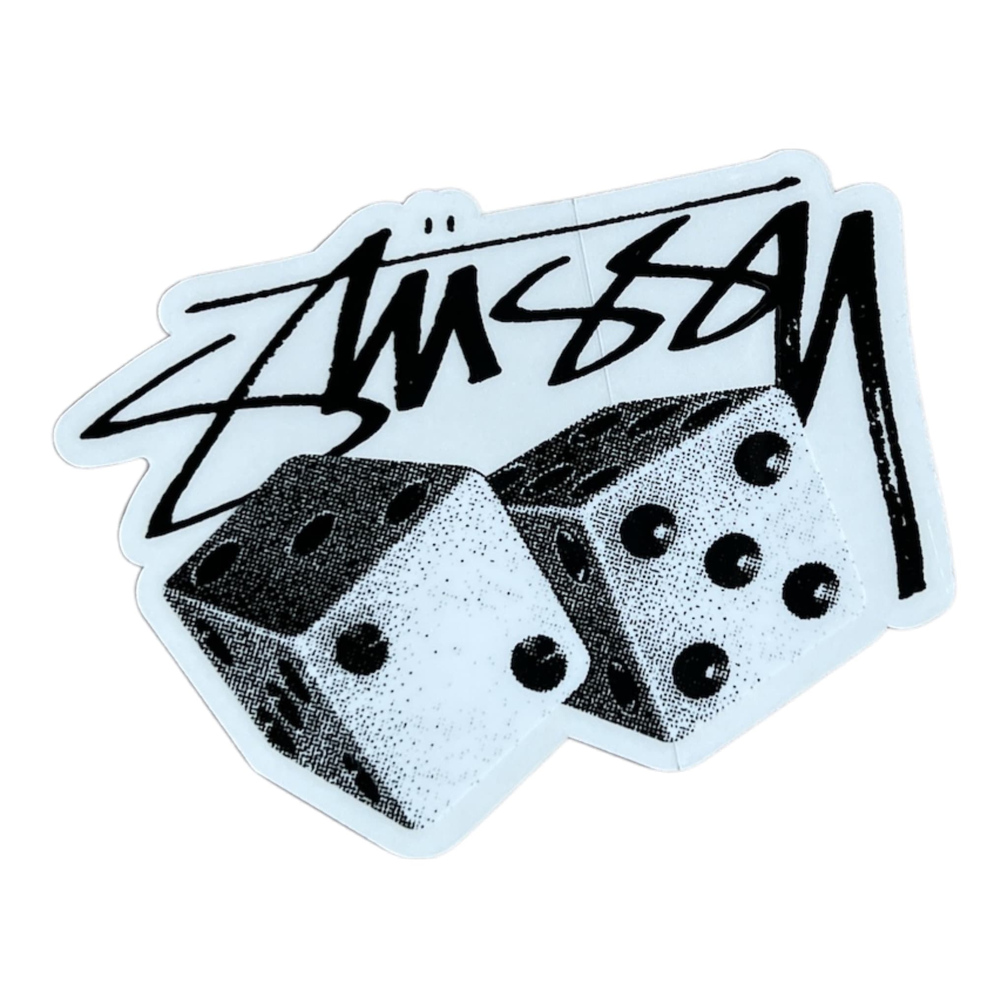 Stussy Dice Black Gradient Sticker