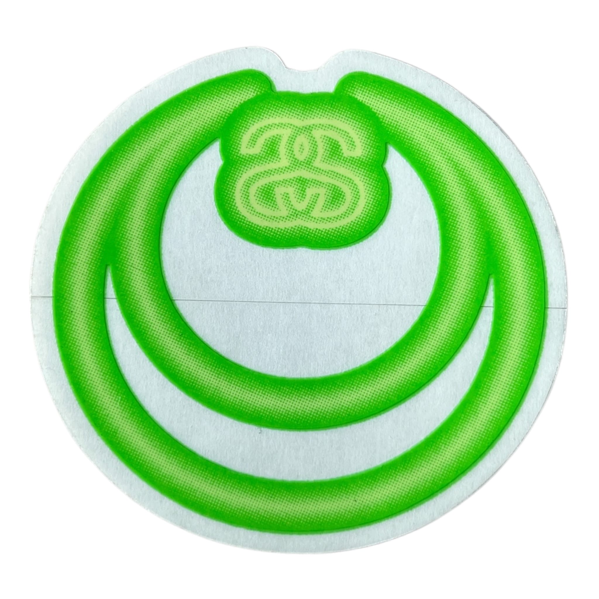 Stussy Double Circle Green Sticker
