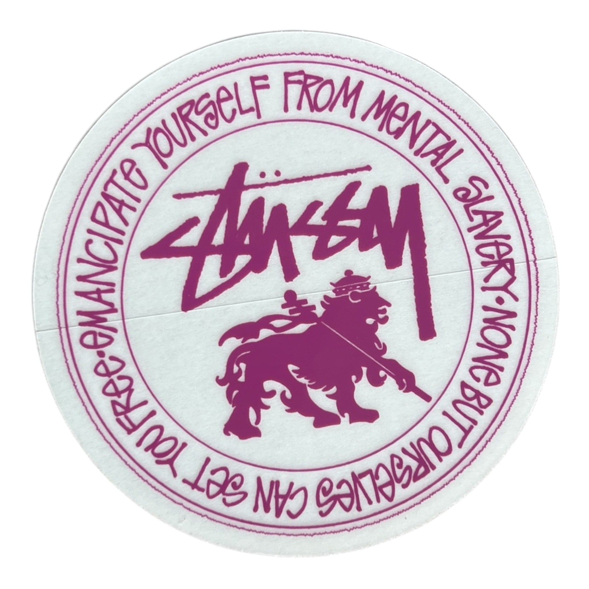 Stussy Emancipate Yourself Sticker Pink