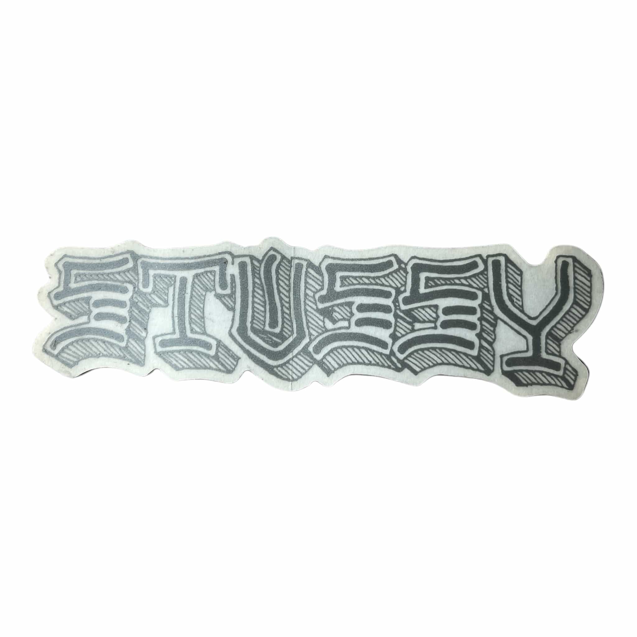 Stussy Grafitti Font Silver Sticker