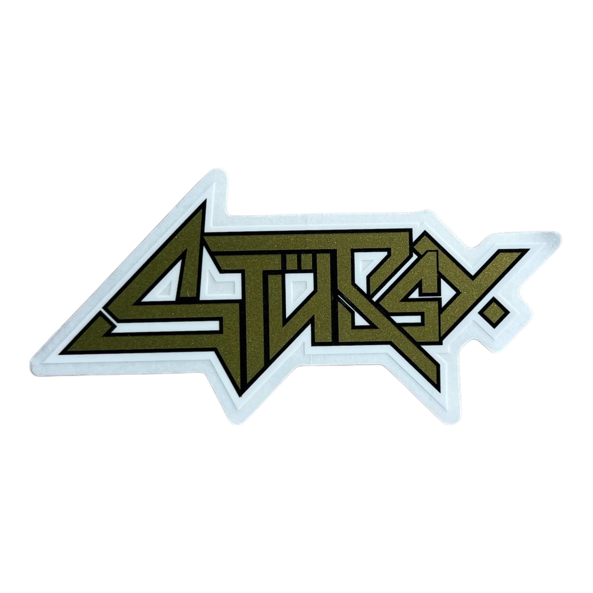 Stussy Heavy Metal Gold Sticker