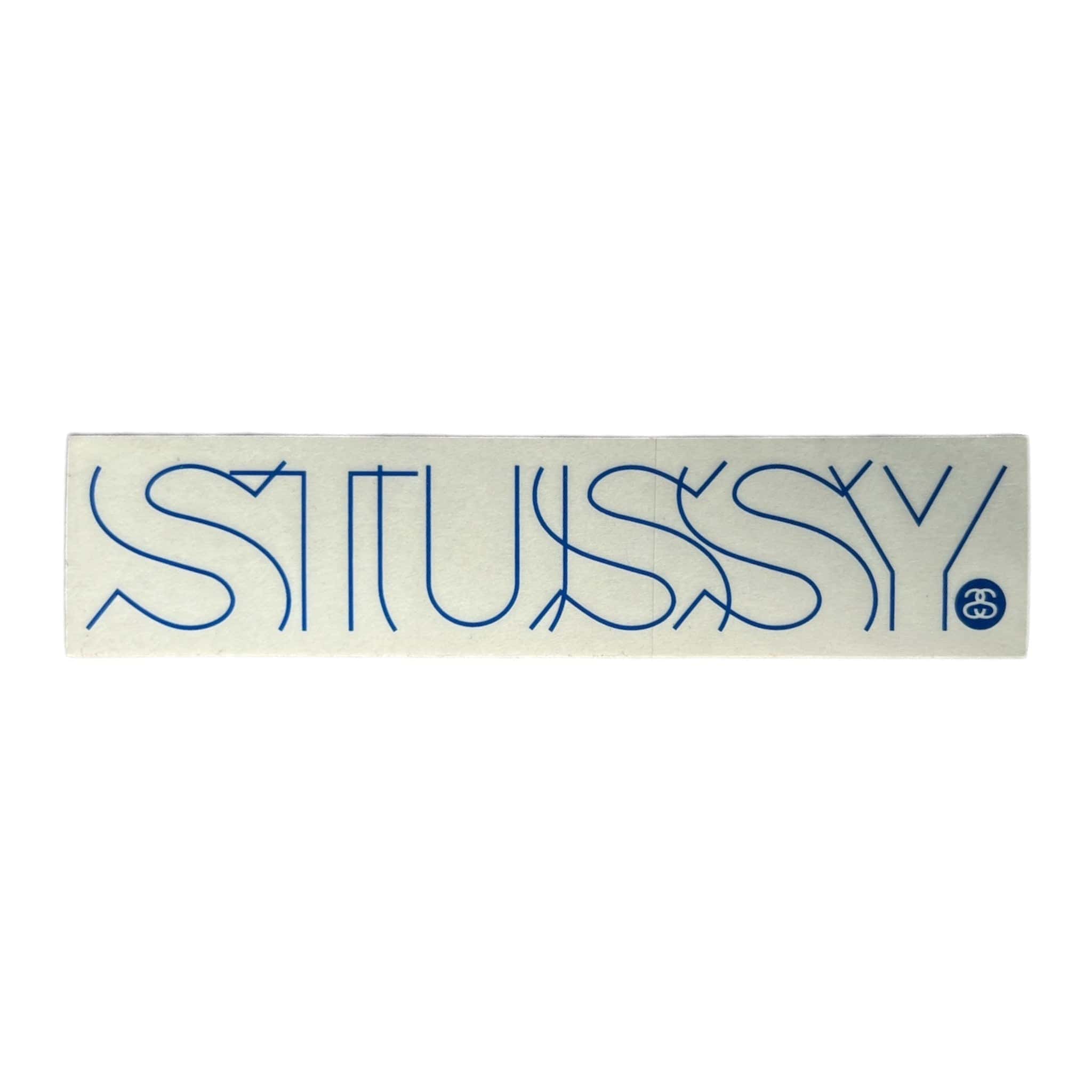 Stussy Lines Sticker Blue