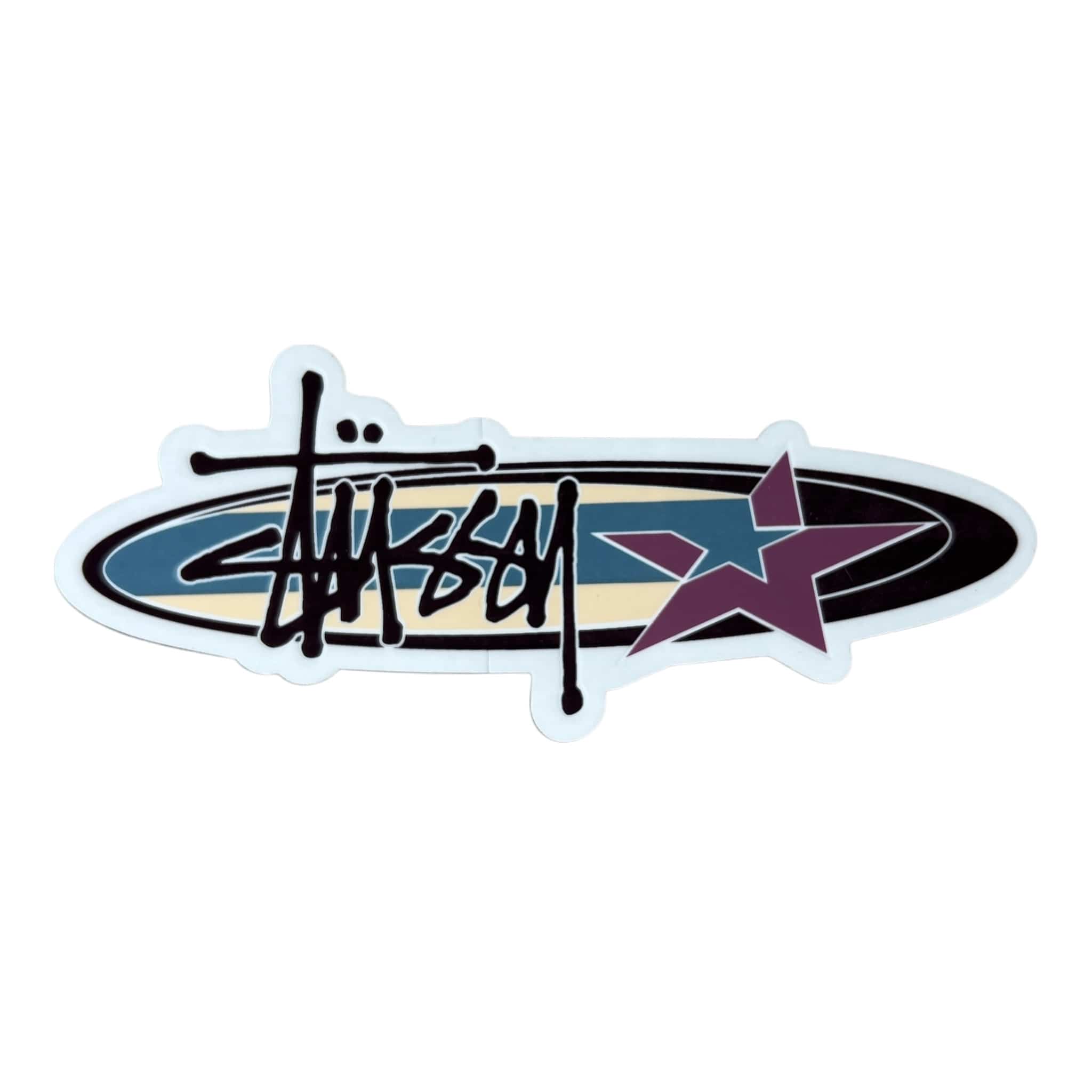 Stussy Longboard Purple Sticker