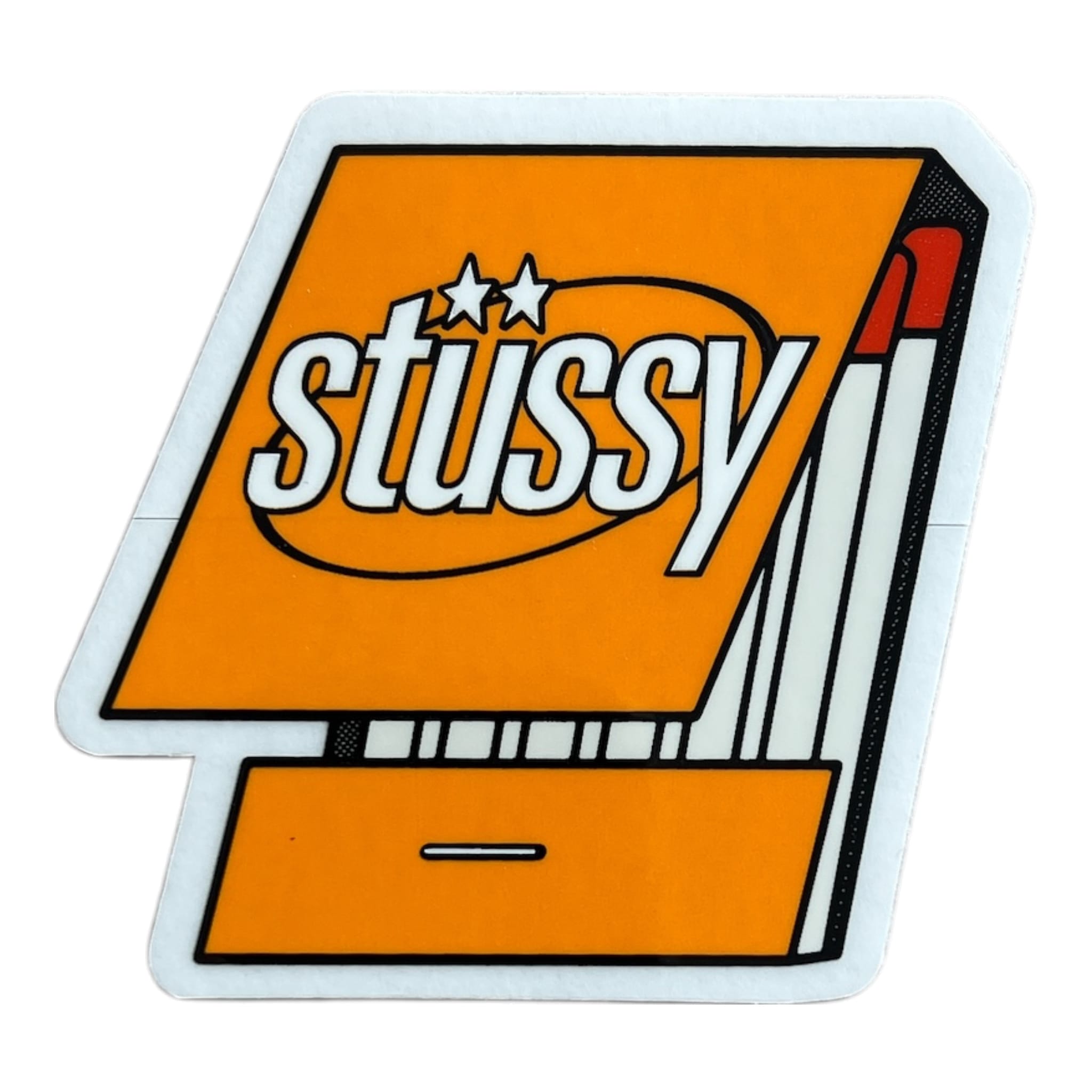 Stussy Matchbox Orange Sticker