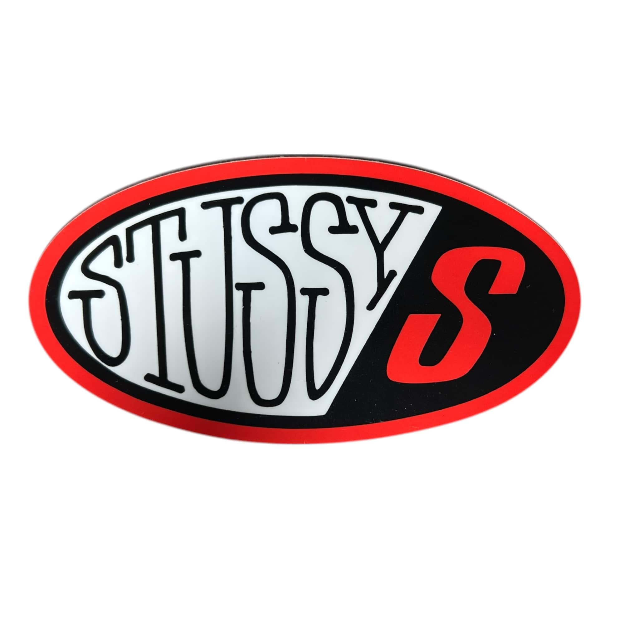 Stussy Oval S Logo Red Sticker