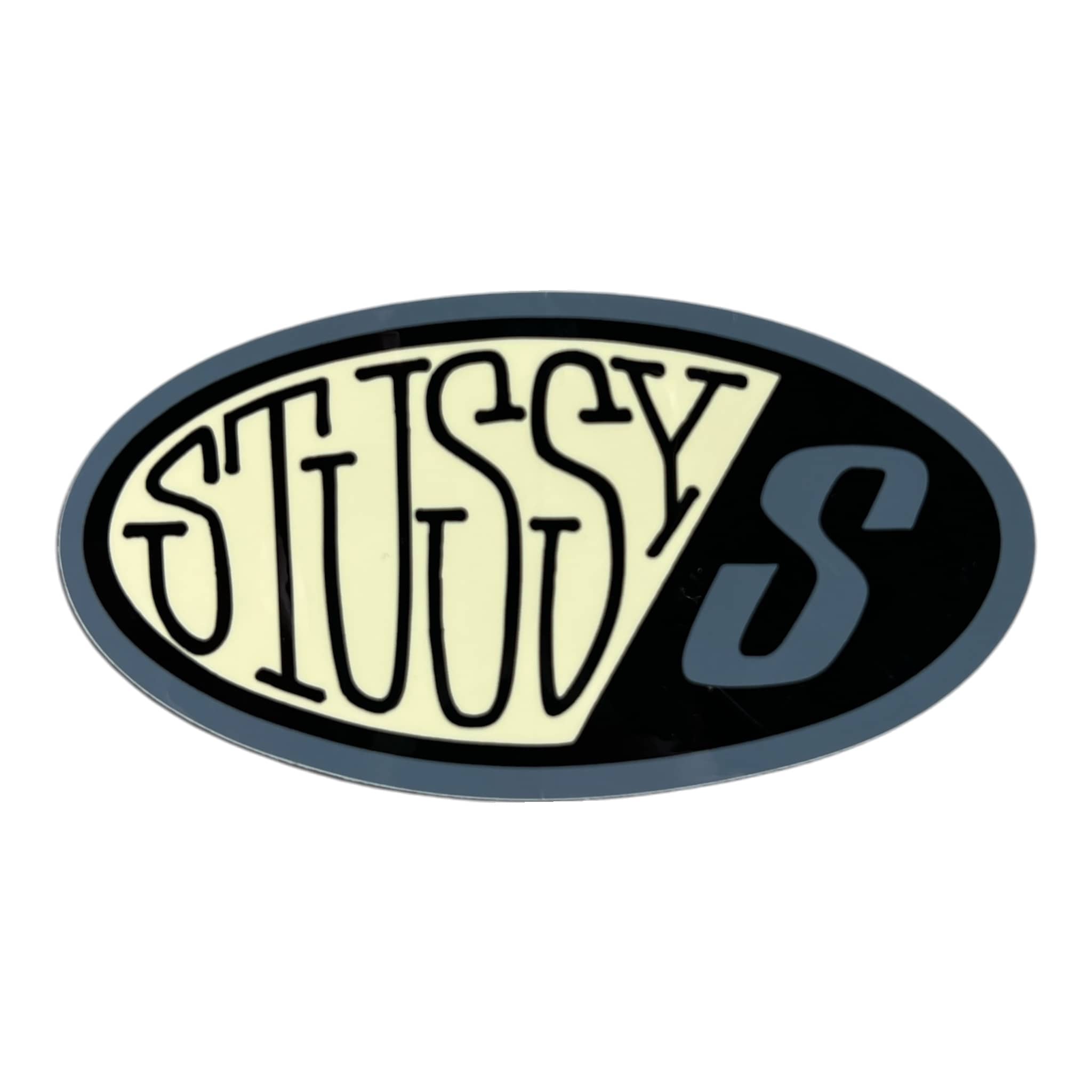 Stussy Oval S Logo Tan Sticker