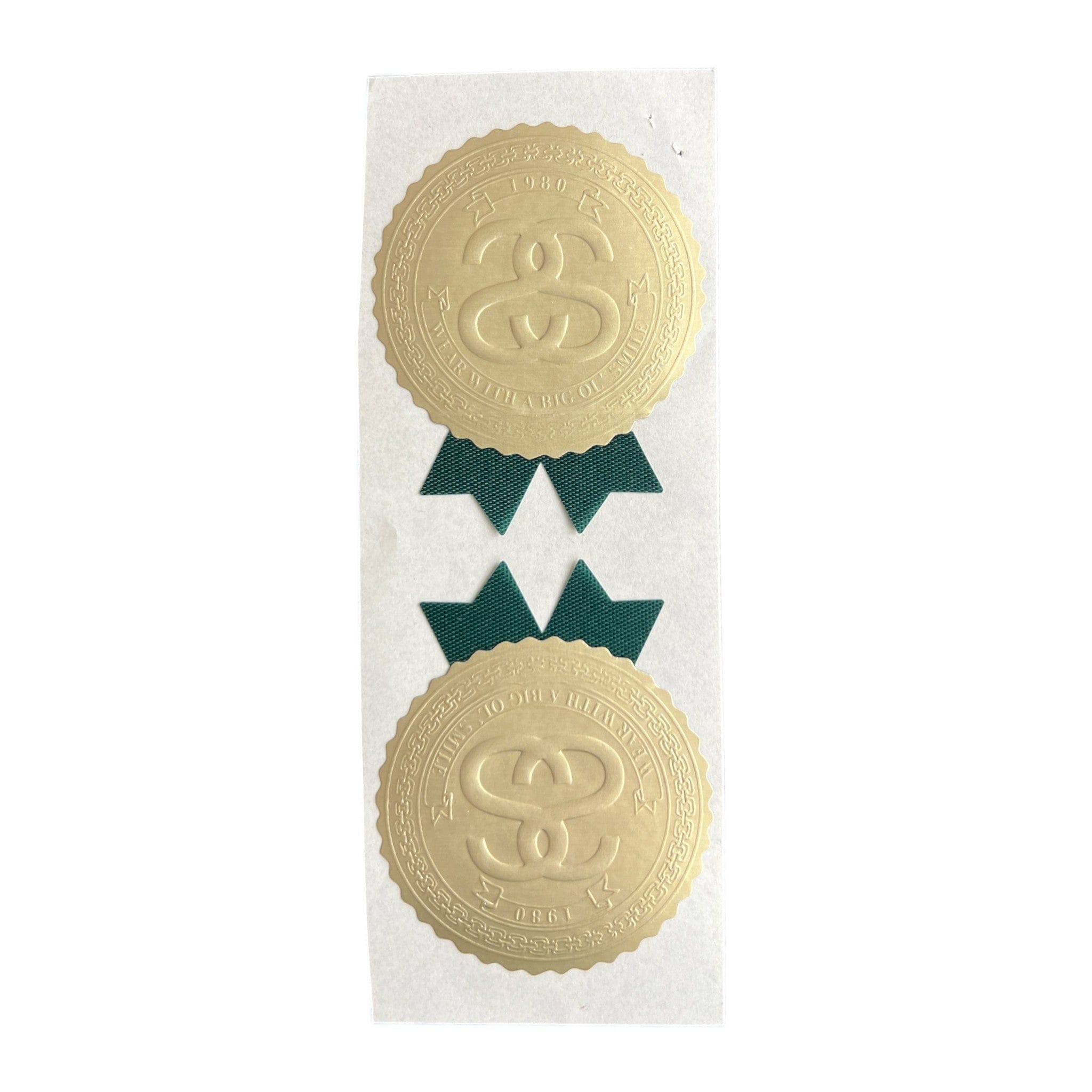 Stussy Ribbons Sticker Green