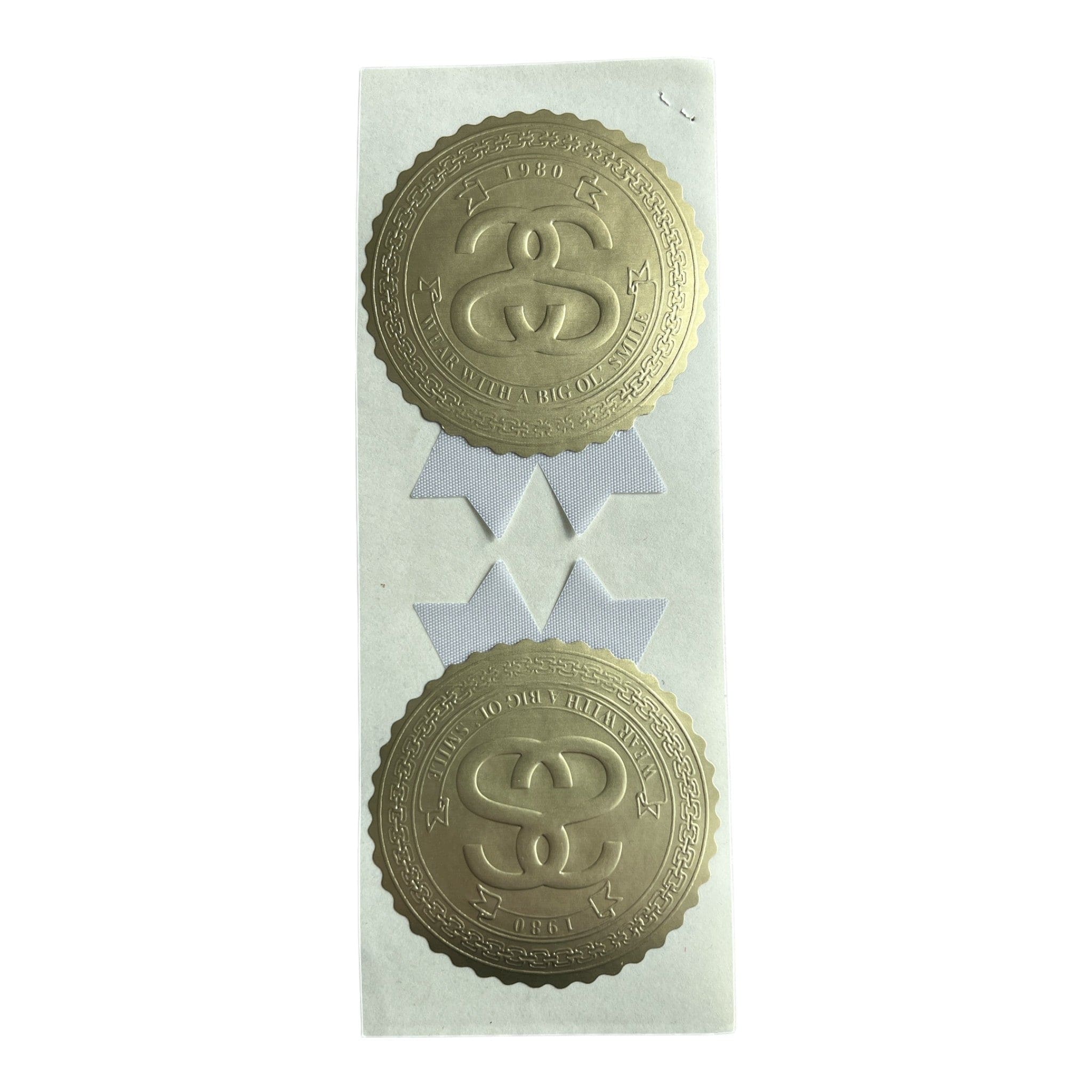 Stussy Ribbons Sticker White