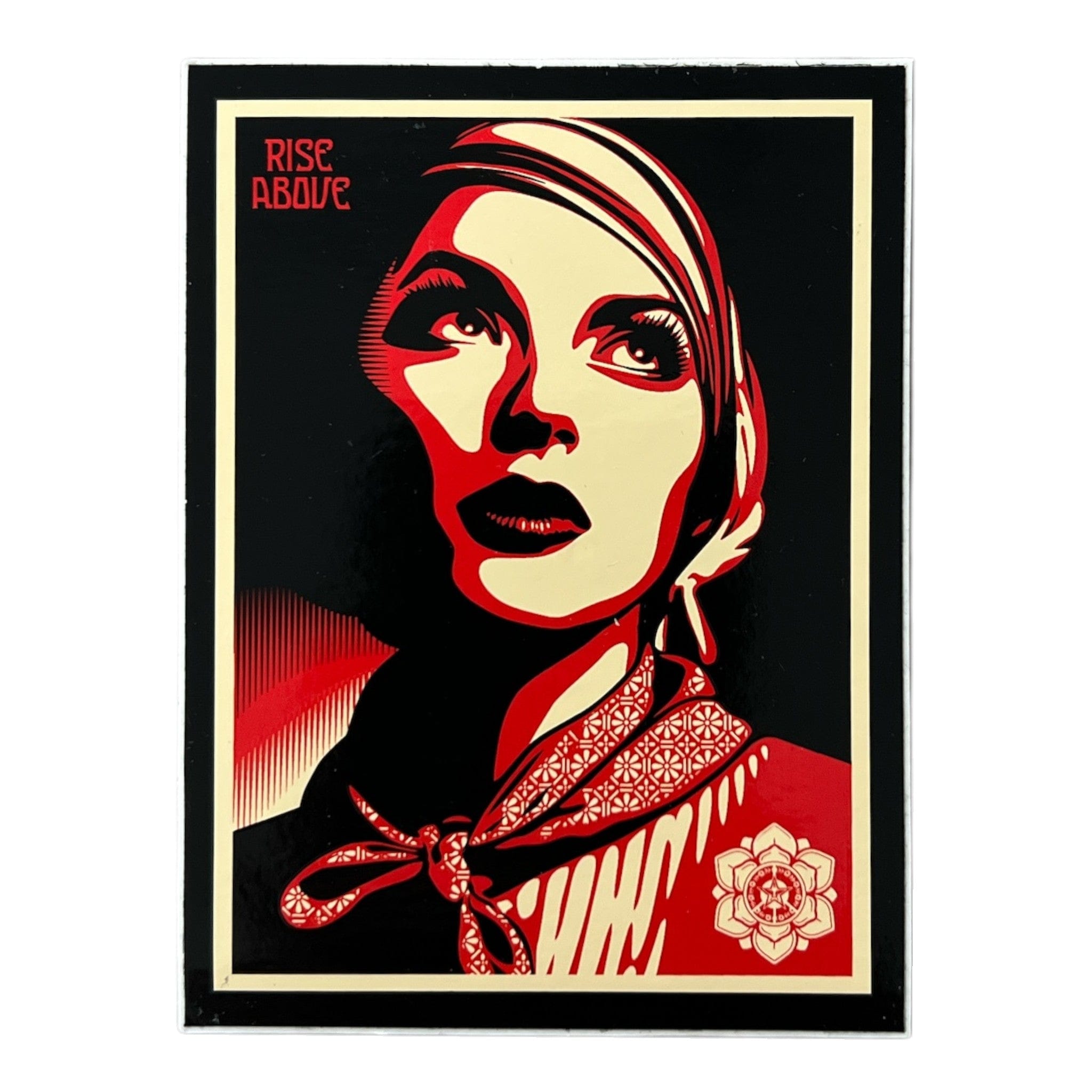 Obey Rise Above Woman Sticker