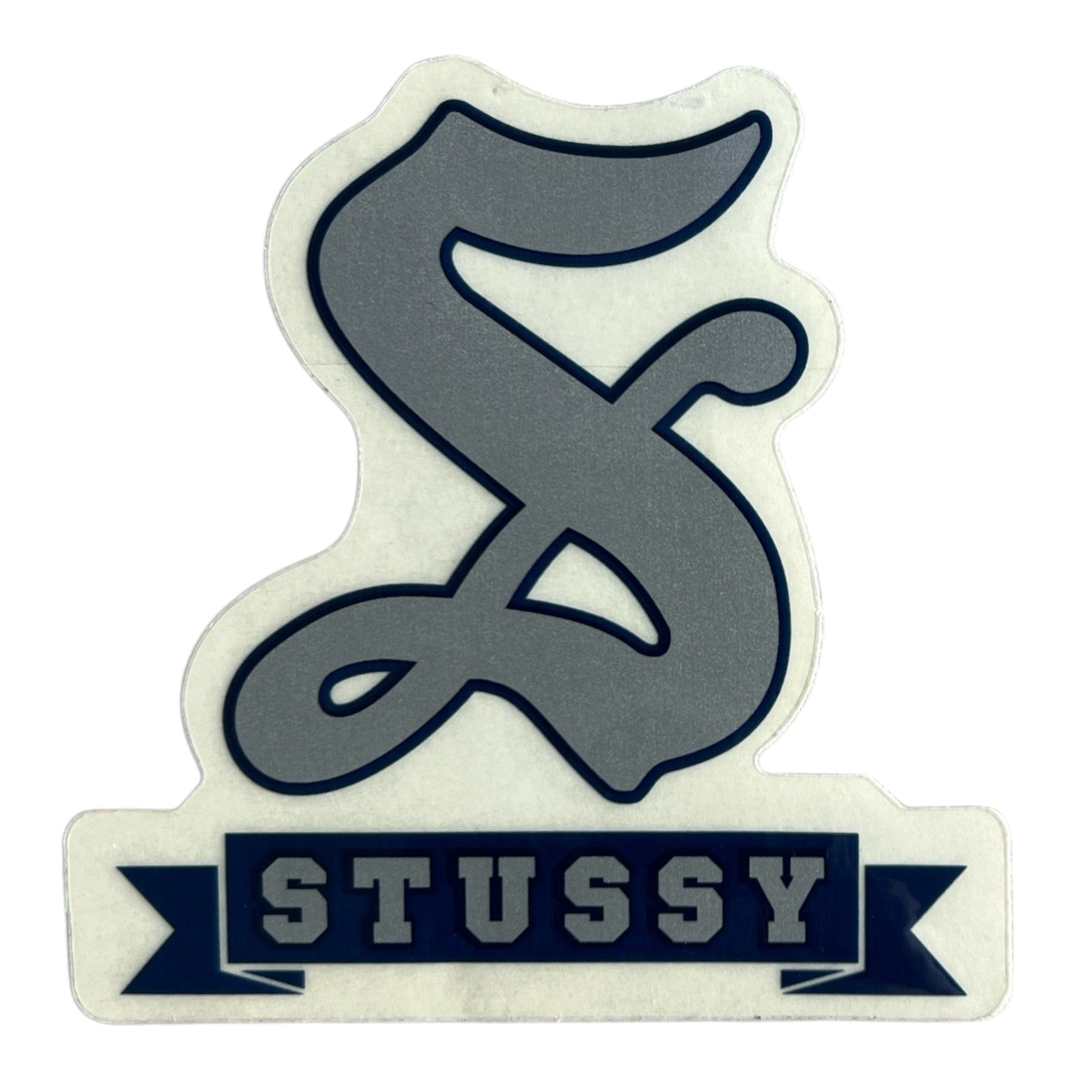 Stussy Royal S Sticker Silver