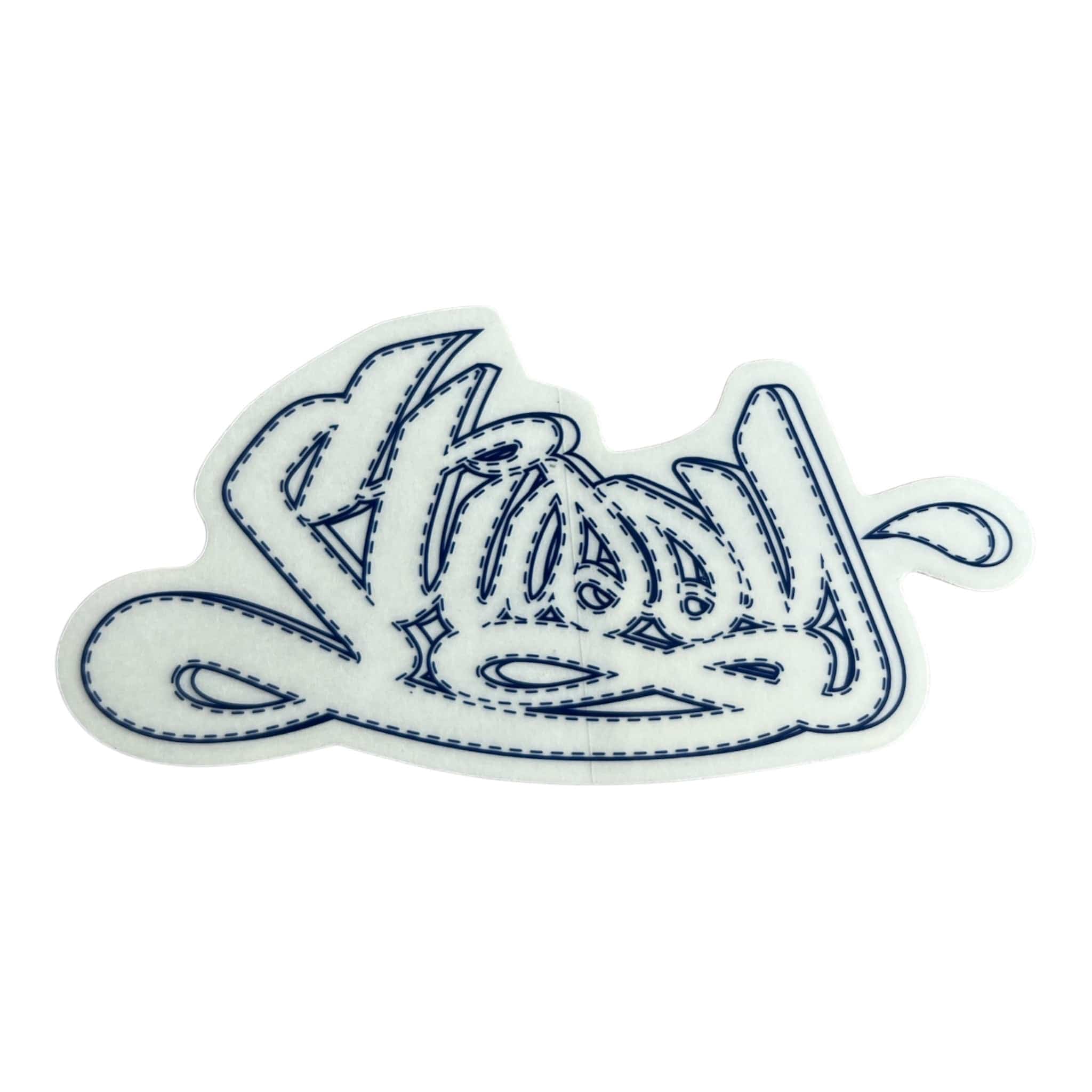 Stussy Stitched Sticker Blue