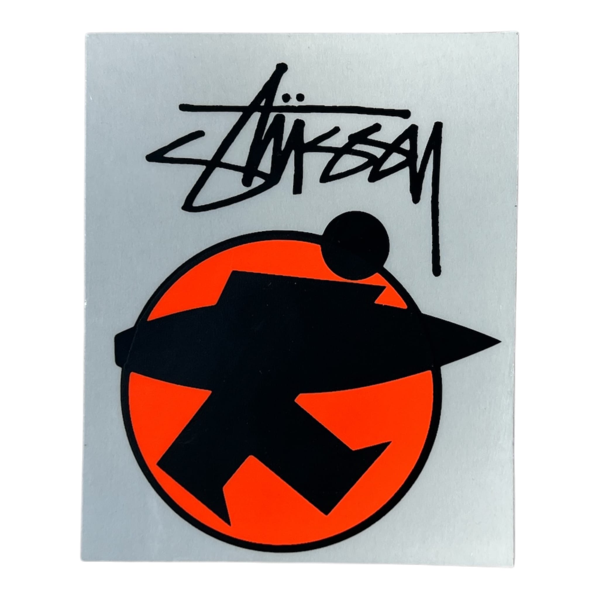 Stussy Surf Walk Orange Vintage Sticker