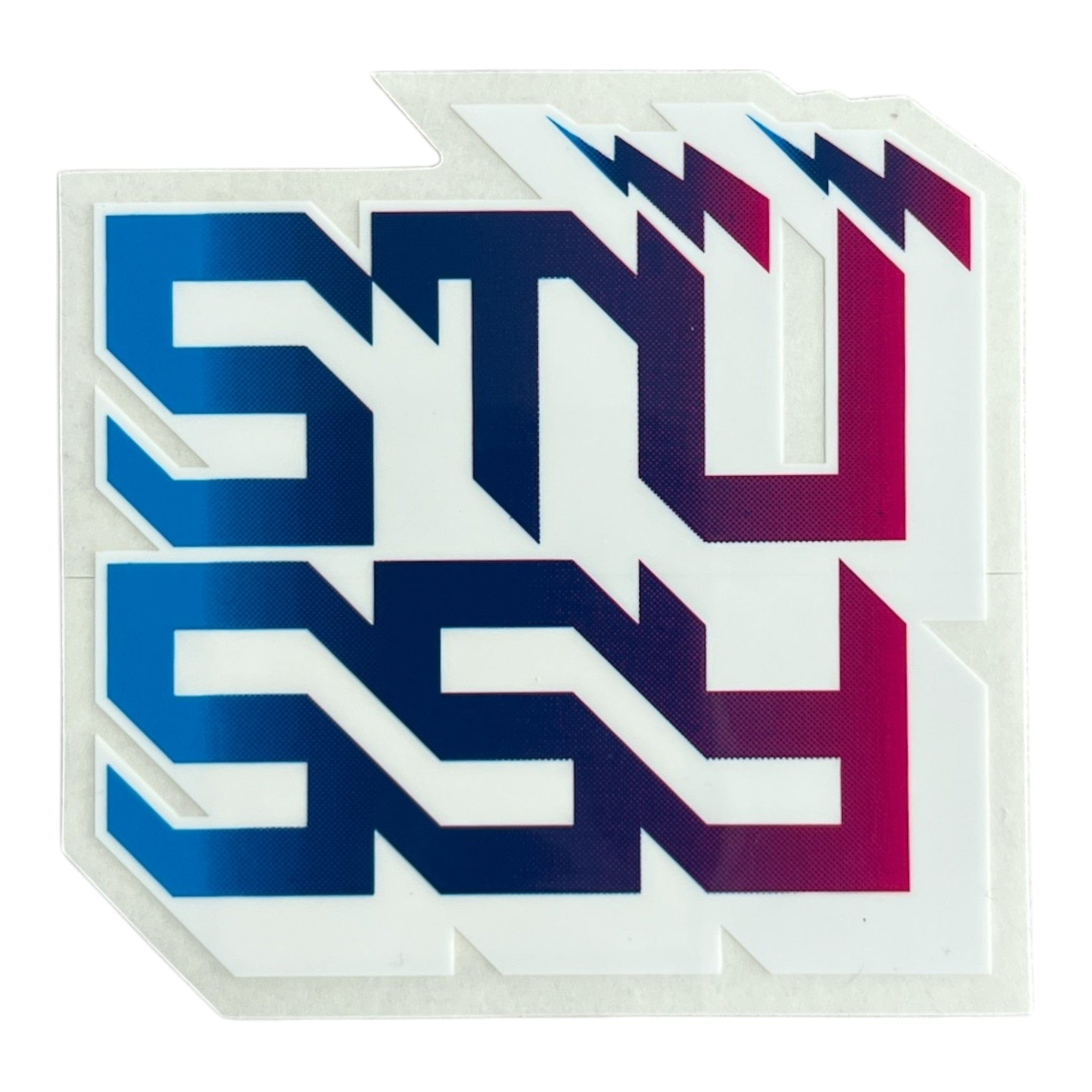 Stussy Thunderbolt Sticker Blue