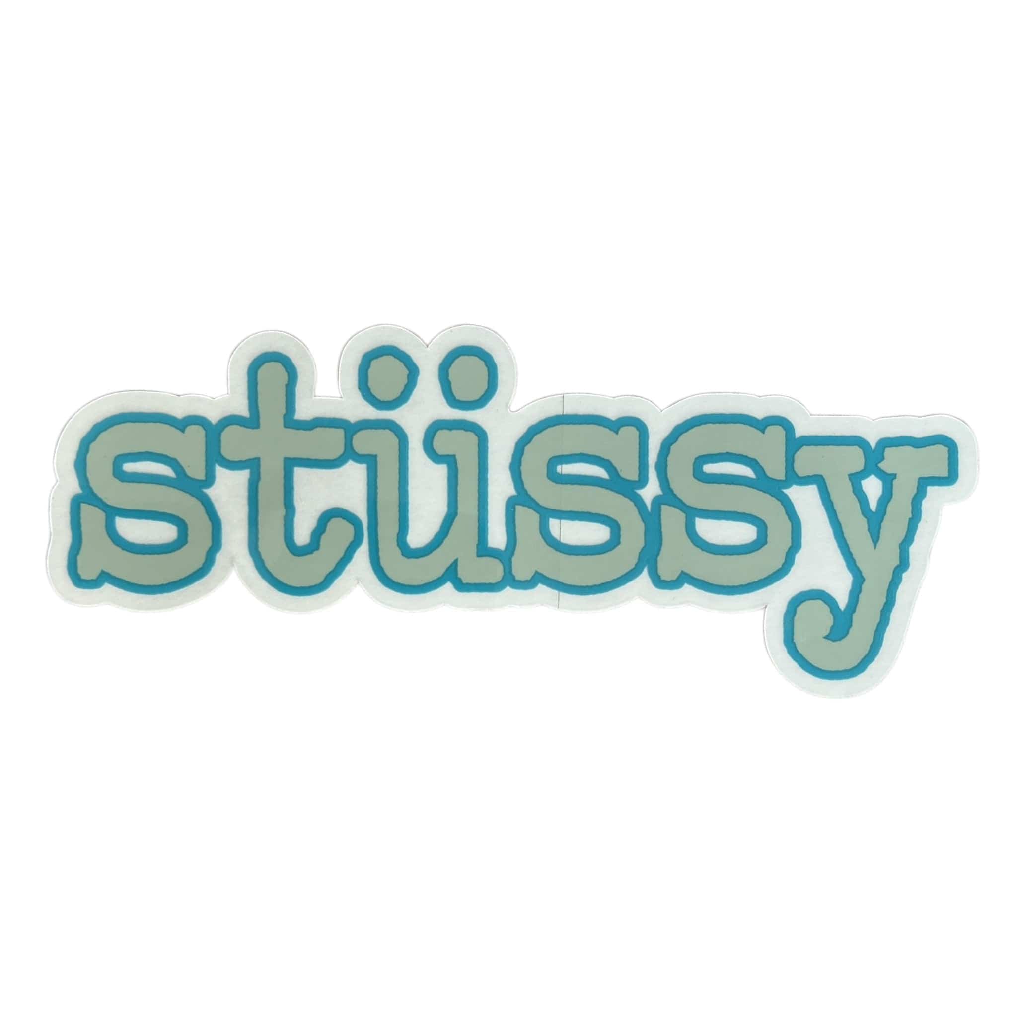 Stussy Typewriter Sticker Grey