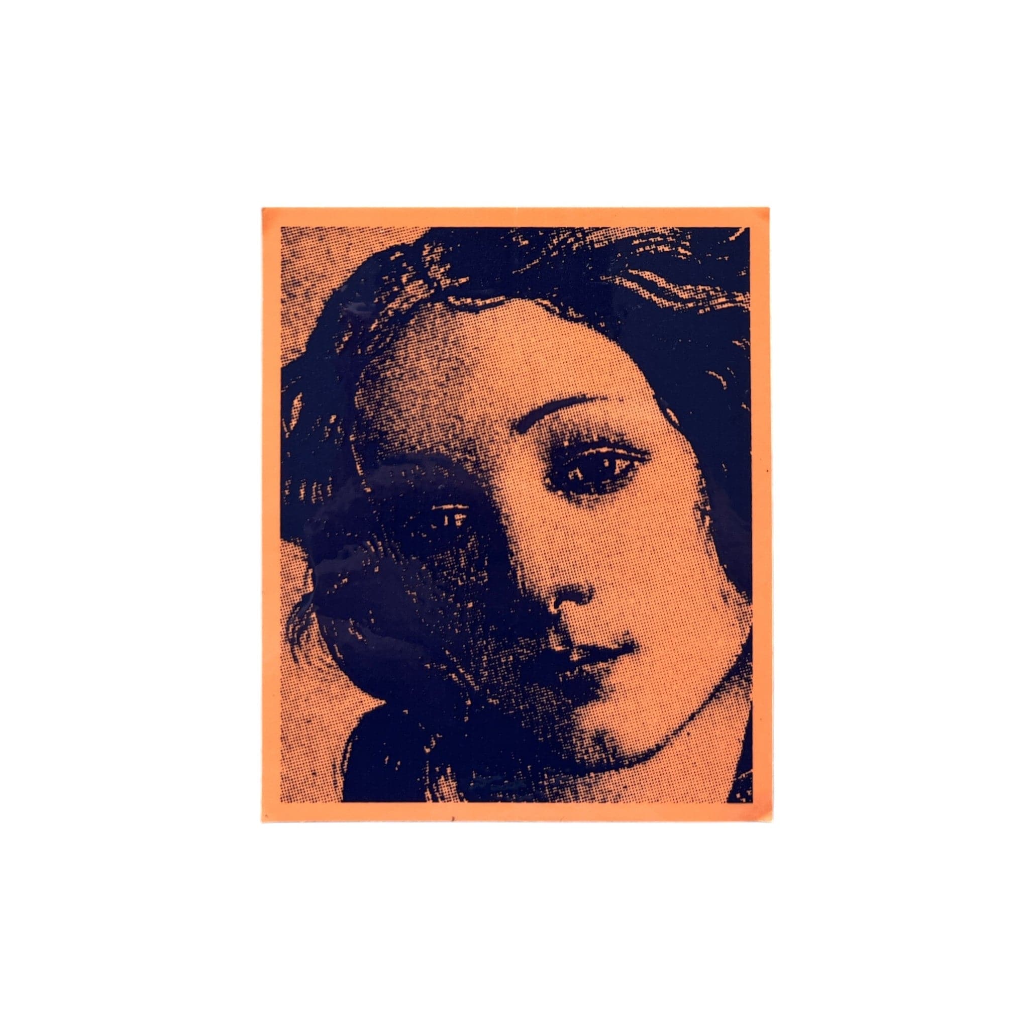Stussy Venus Portrait Sticker Orange