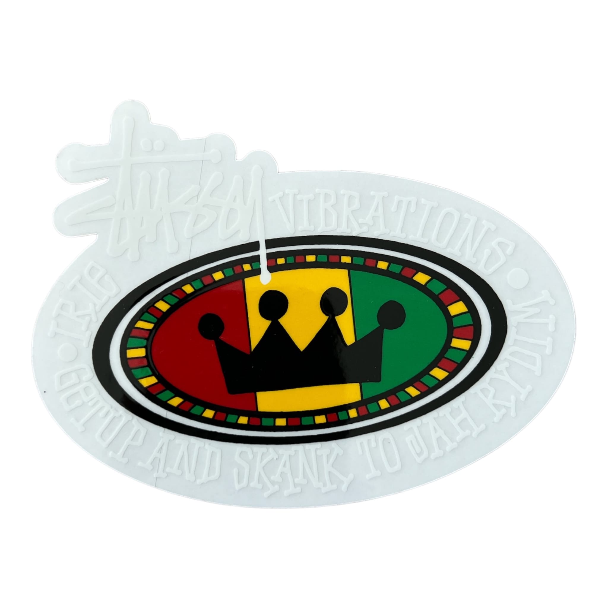 Stussy Vibrations White Sticker