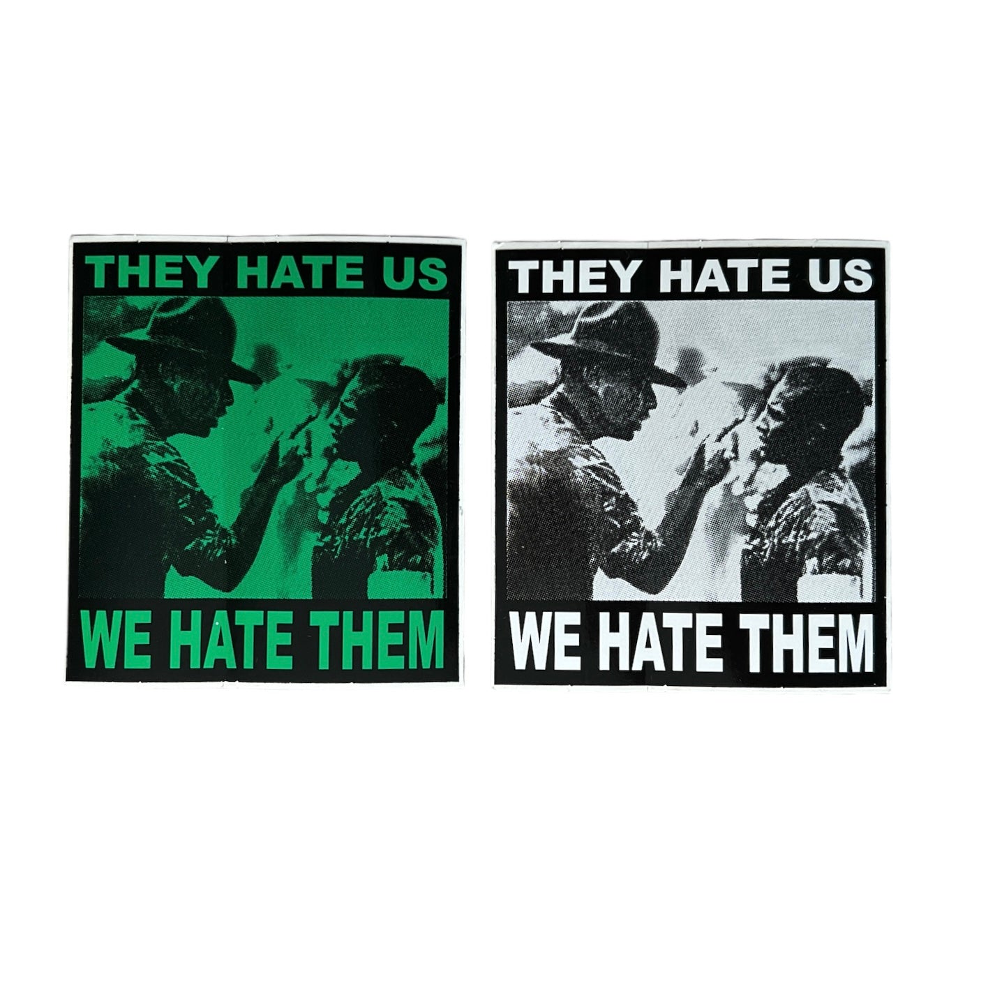 Supreme They Hate Us We Hate Them Stickers FW06