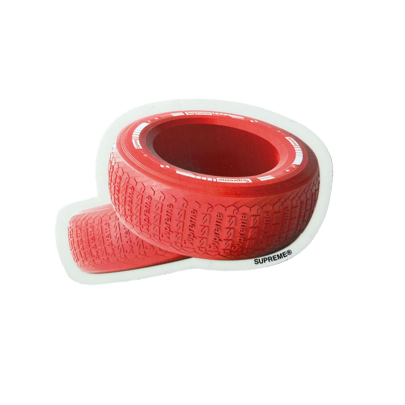 Supreme Tire Sticker Red FW20