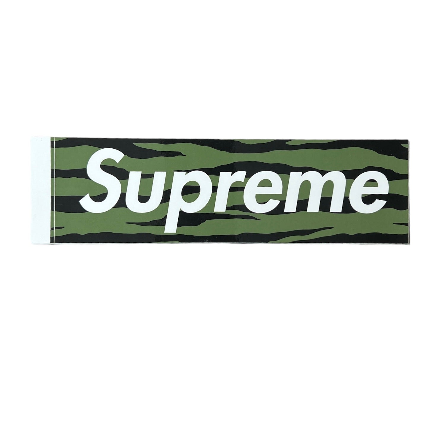 Supreme Zebra Box Logo Sticker Green SS11