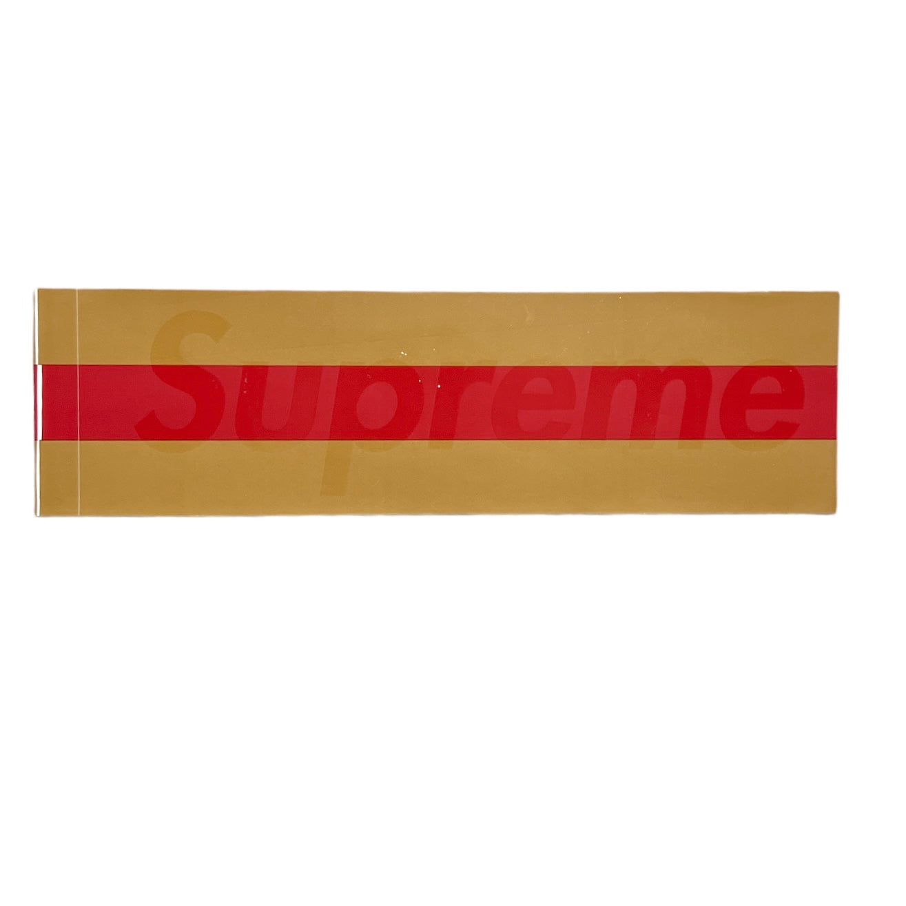 Supreme Gucci Box Logo Sticker Tan 2001