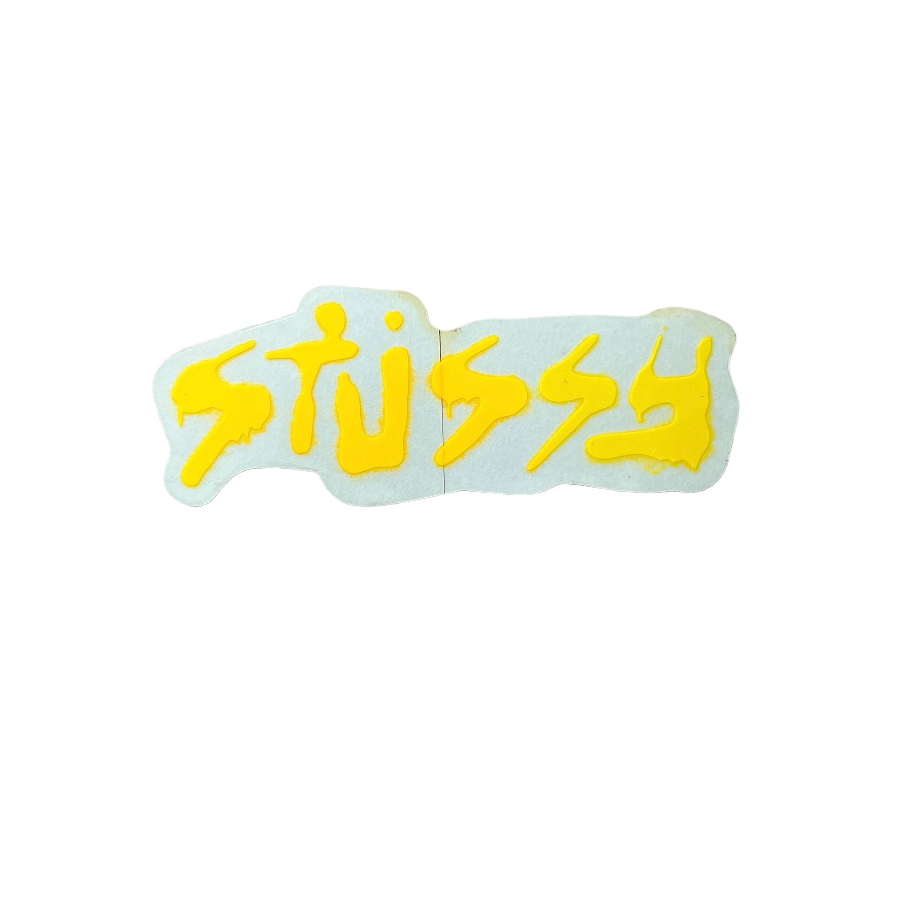 Stussy Paint drops Sticker . The sticker measures 5.25"x1.5".