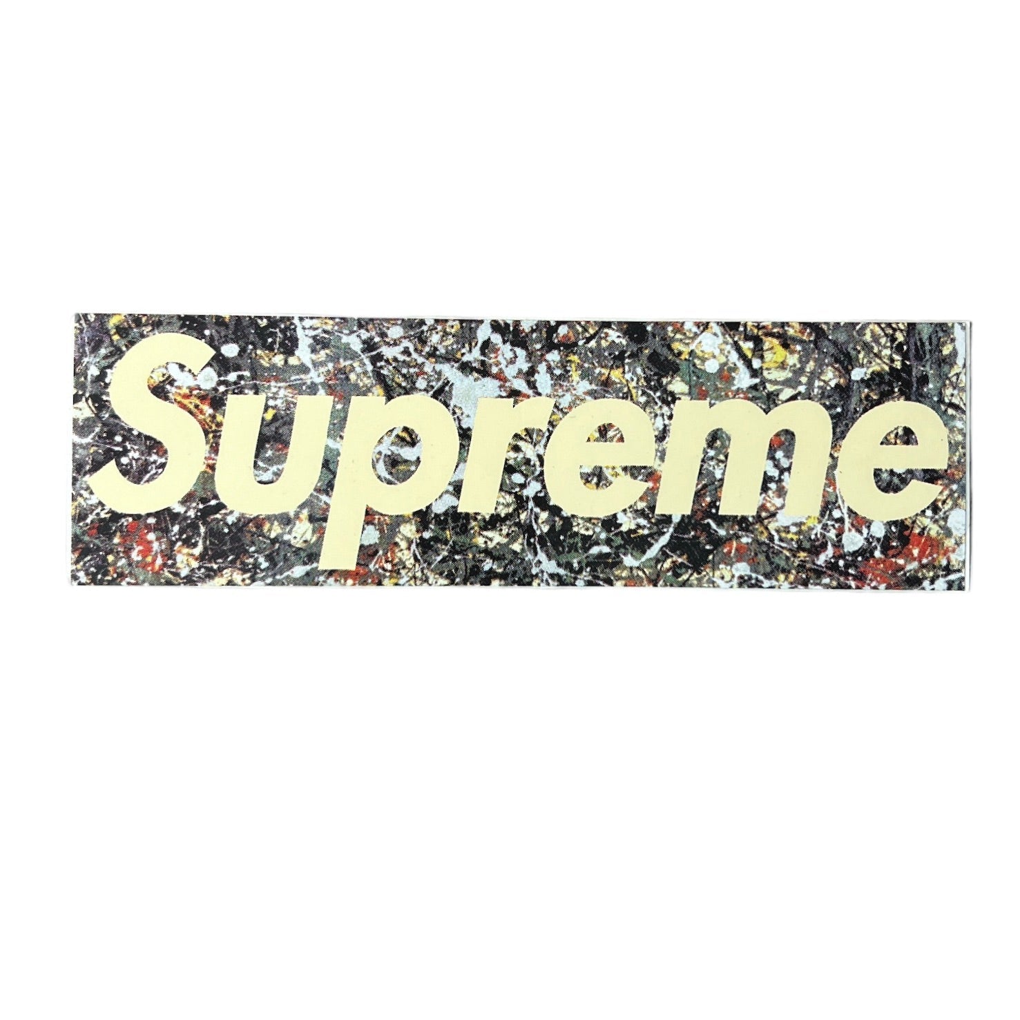 Supreme Jackson Pollock Splatter Box Logo Sticker 1999