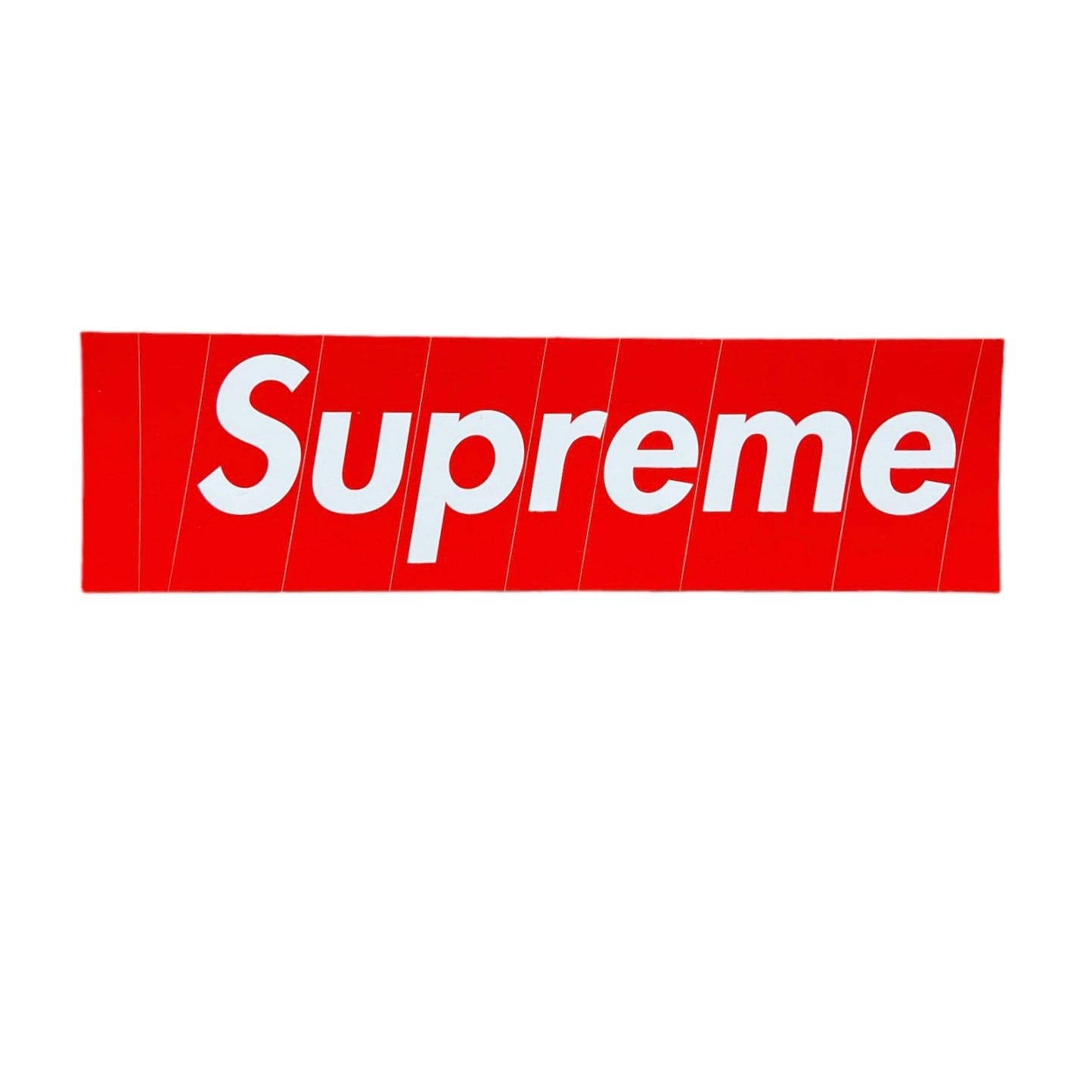 Supreme Cut Segmented Die Cut Letter Box Logo Sticker SS23