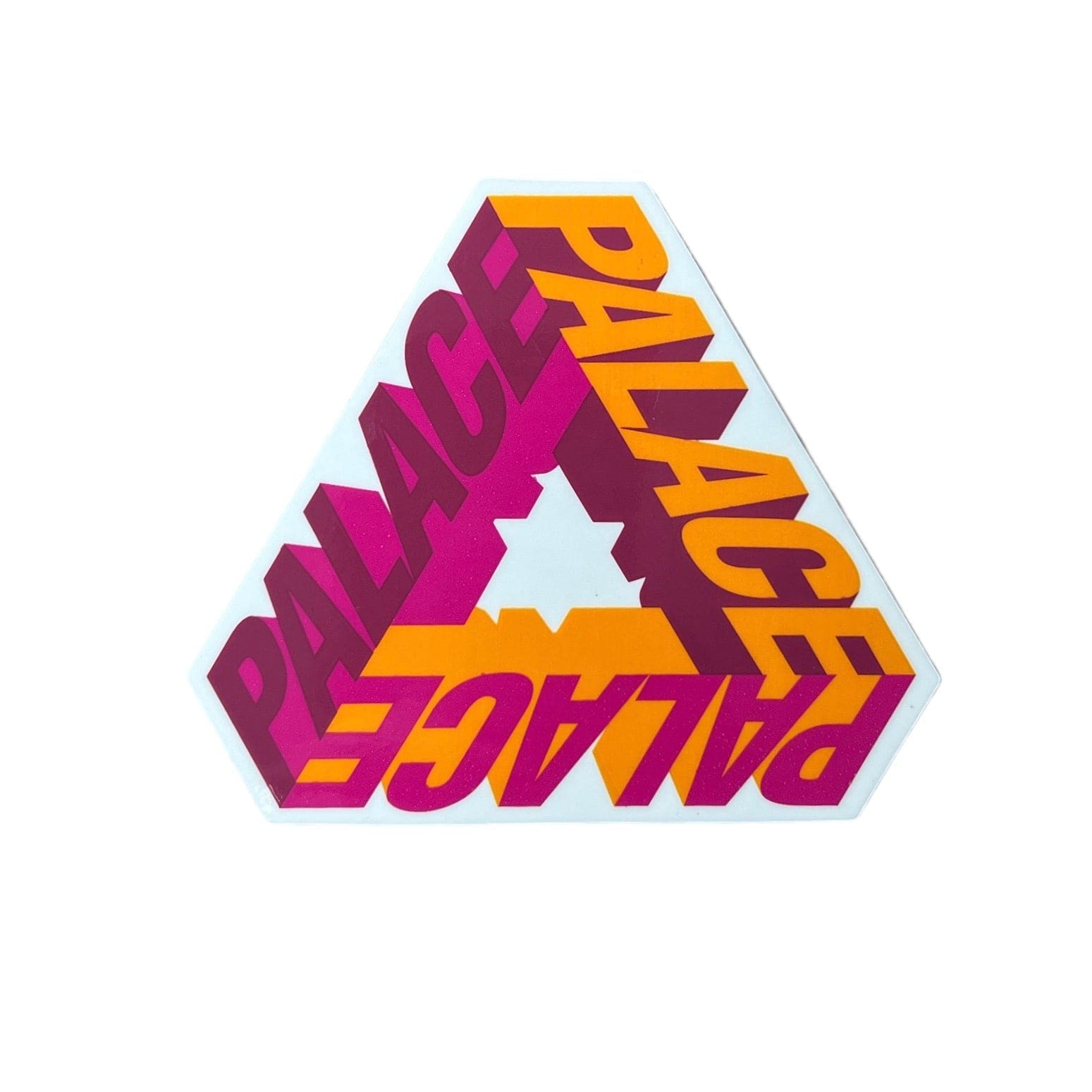 Palace P-3D Tri-Ferg Orange/Pink Sticker